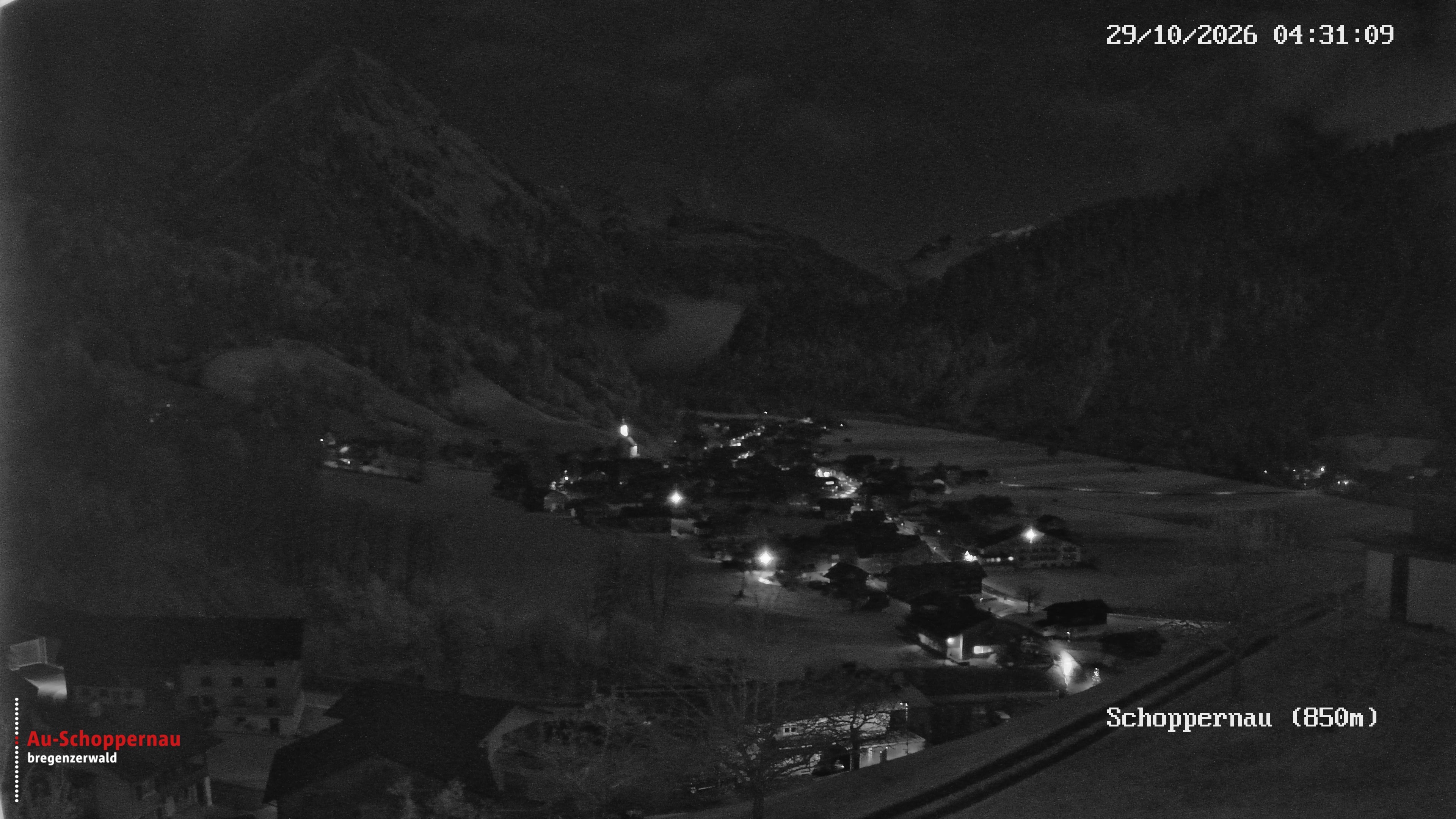 Archiv Foto Webcam Schoppernau im Bregenzerwald
