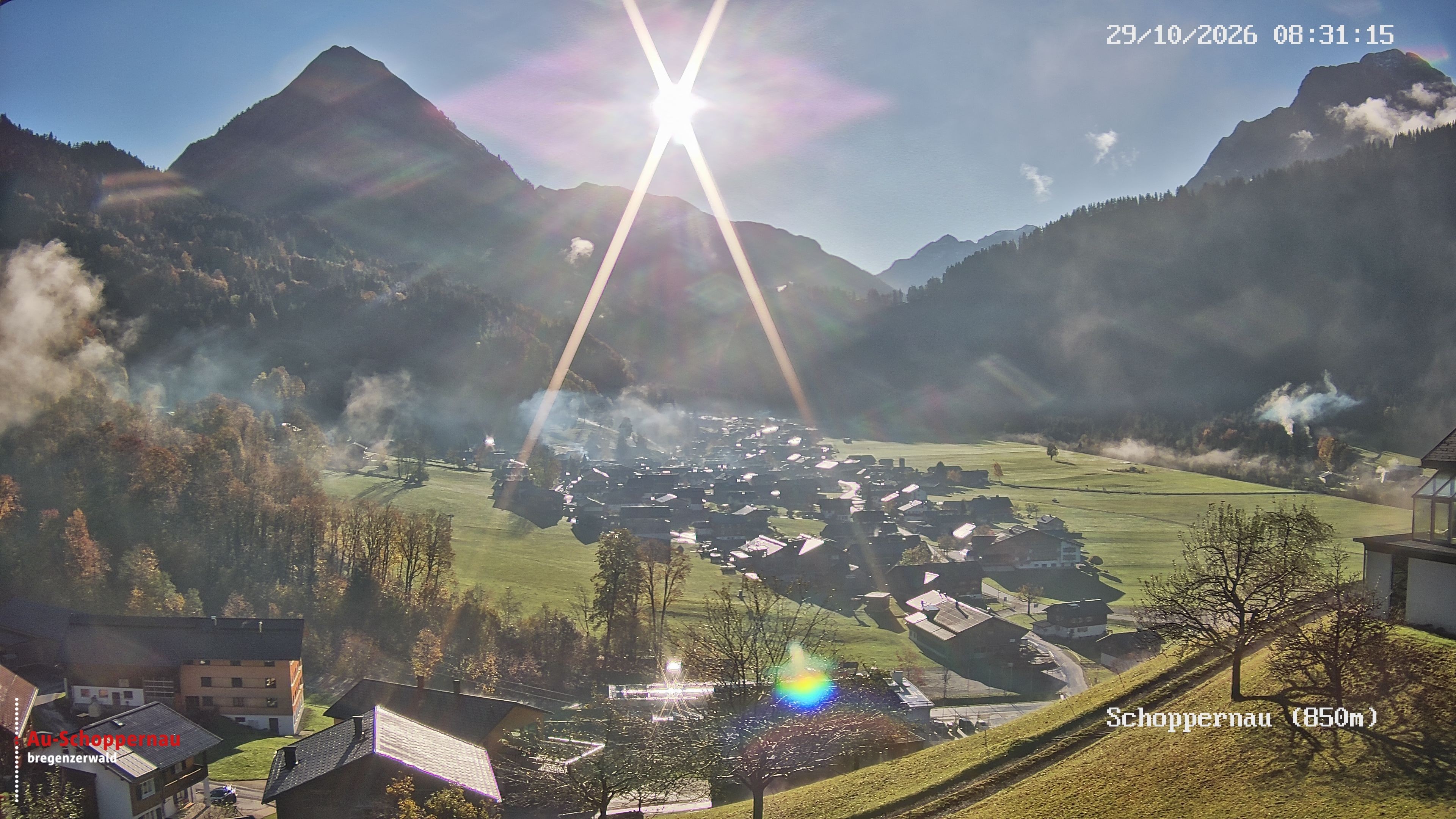 Archiv Foto Webcam Schoppernau im Bregenzerwald