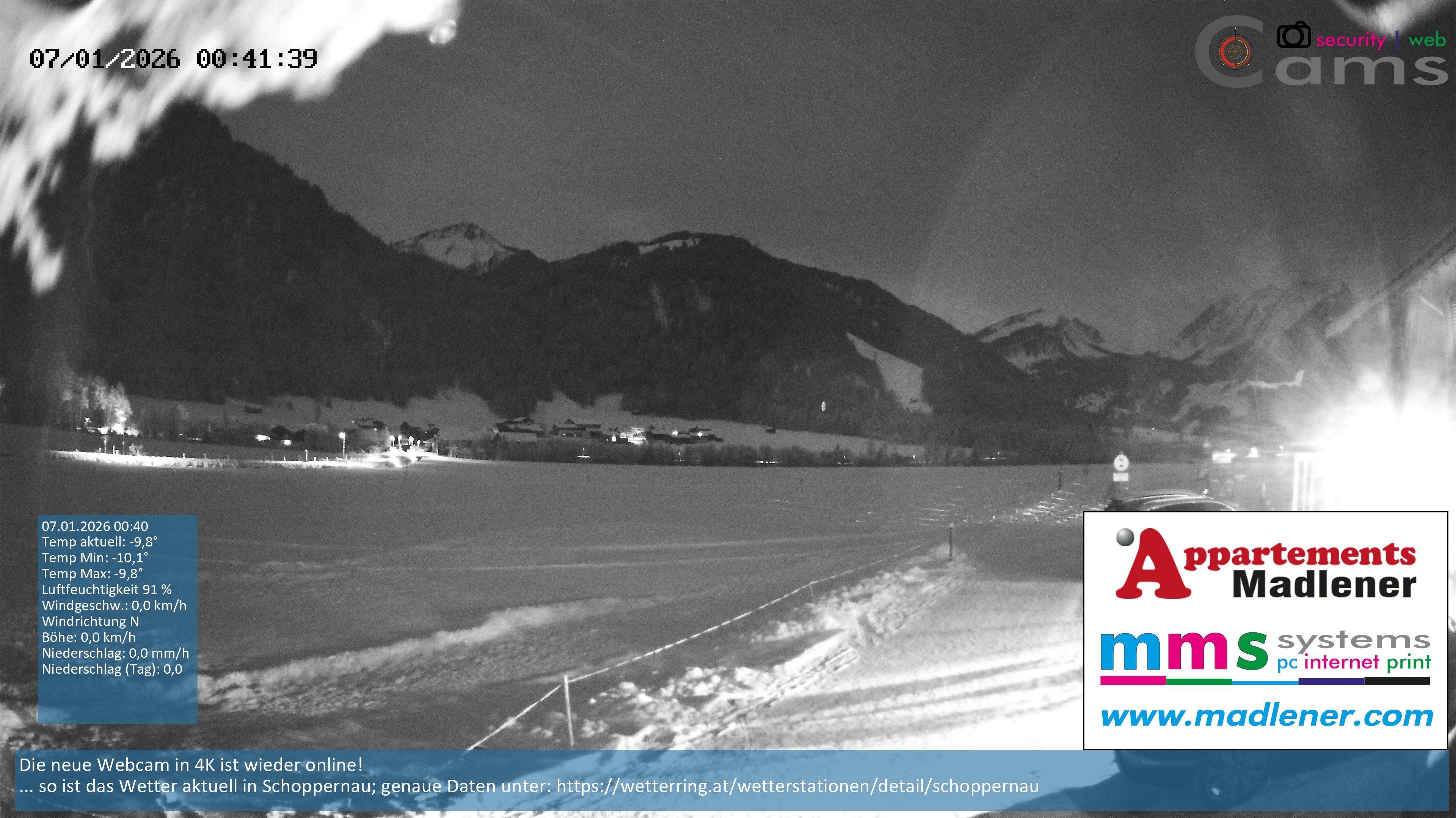 Archiv Foto Webcam Schoppernau Unterdorf im Bregenzerwald