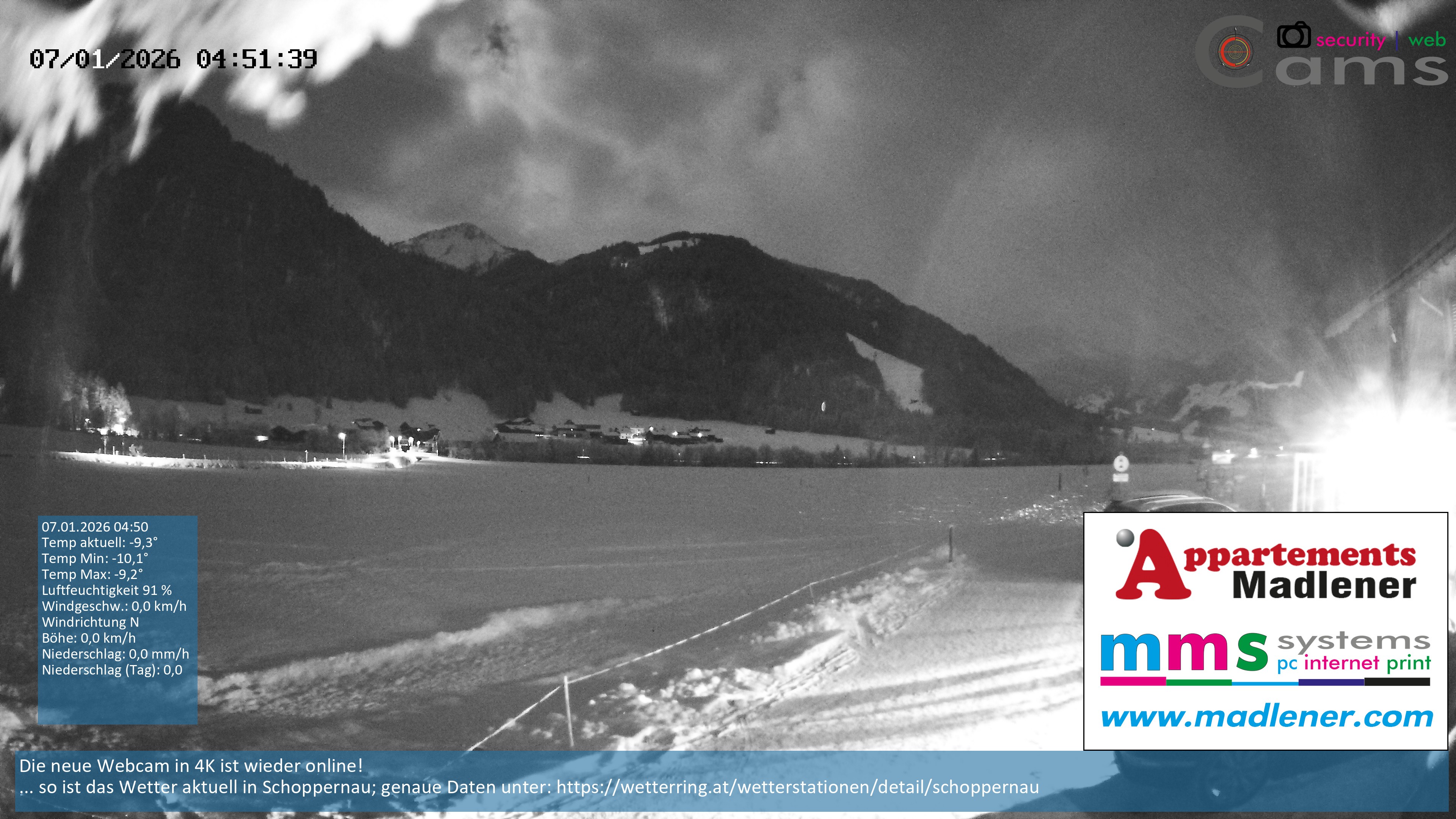 Archiv Foto Webcam Schoppernau Unterdorf im Bregenzerwald