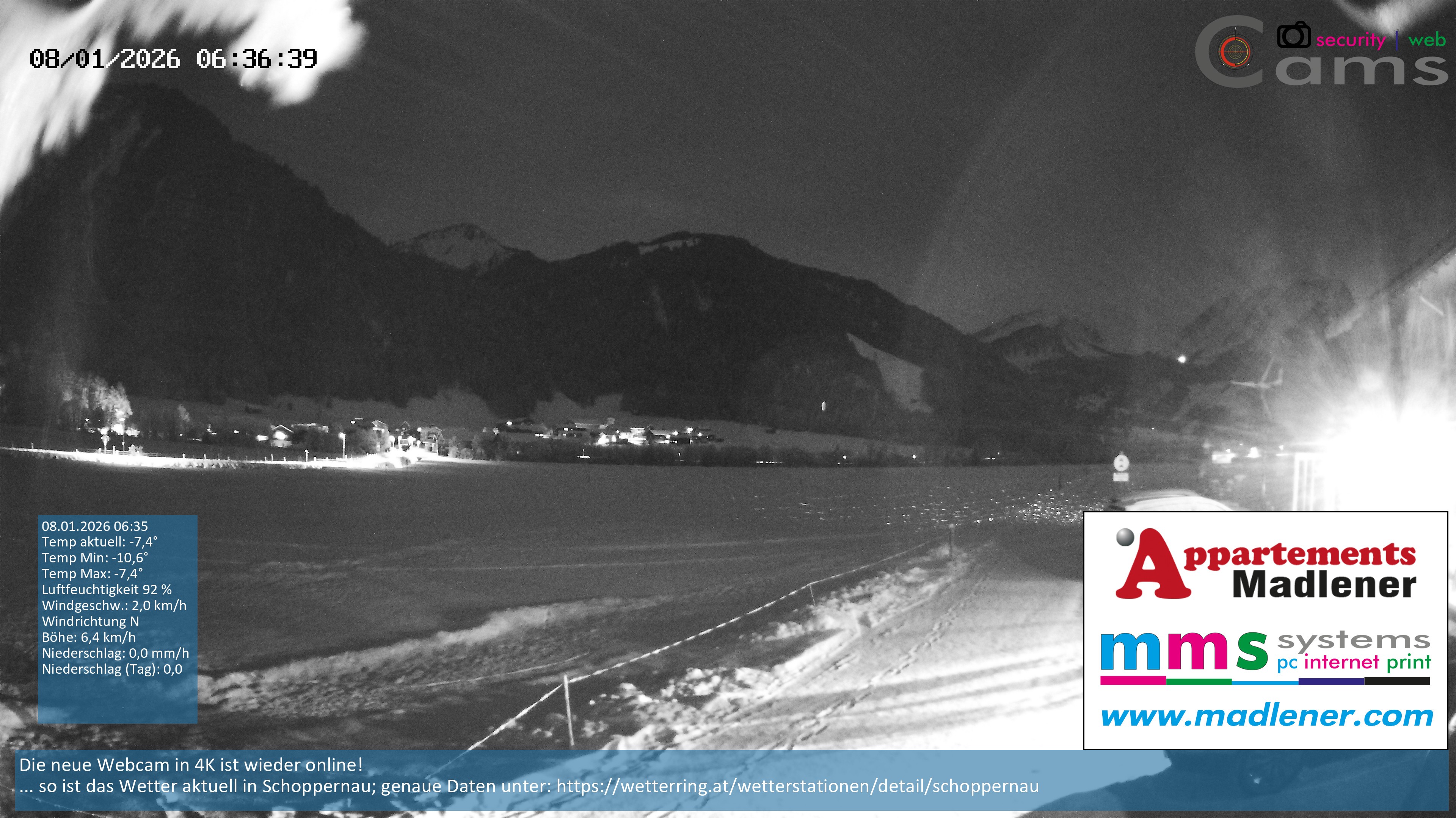 Archiv Foto Webcam Schoppernau Unterdorf im Bregenzerwald