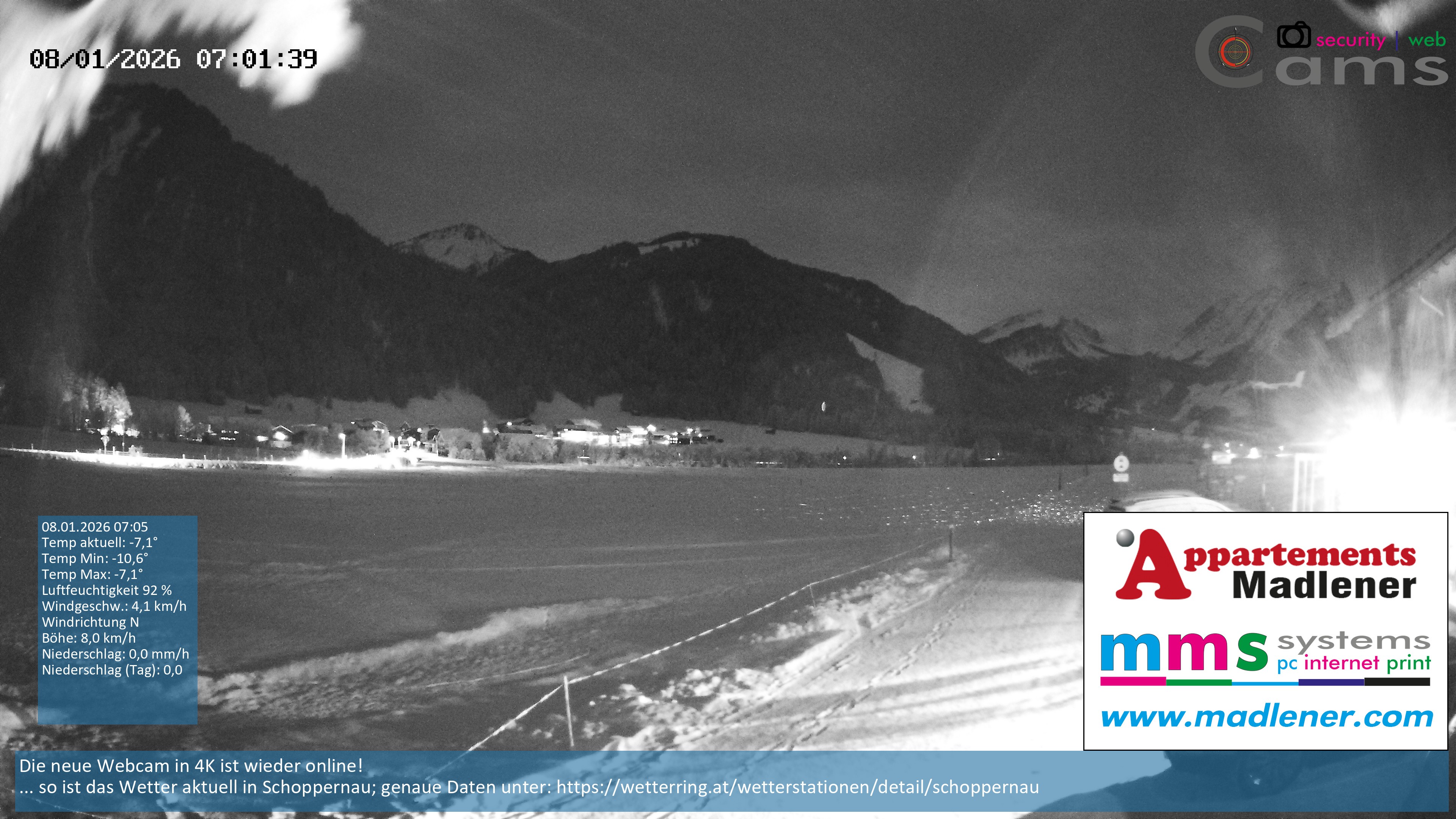 Archiv Foto Webcam Schoppernau Unterdorf im Bregenzerwald