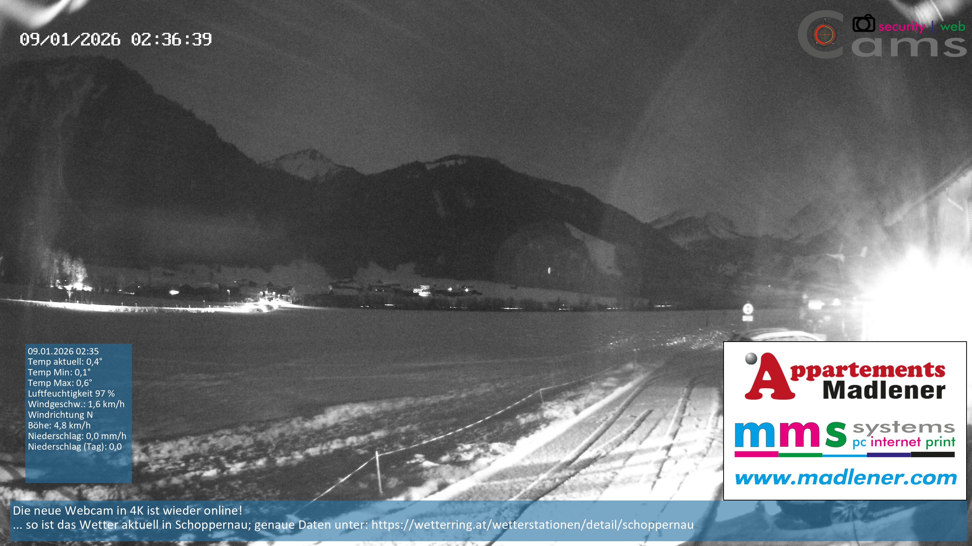 Archiv Foto Webcam Schoppernau Unterdorf im Bregenzerwald