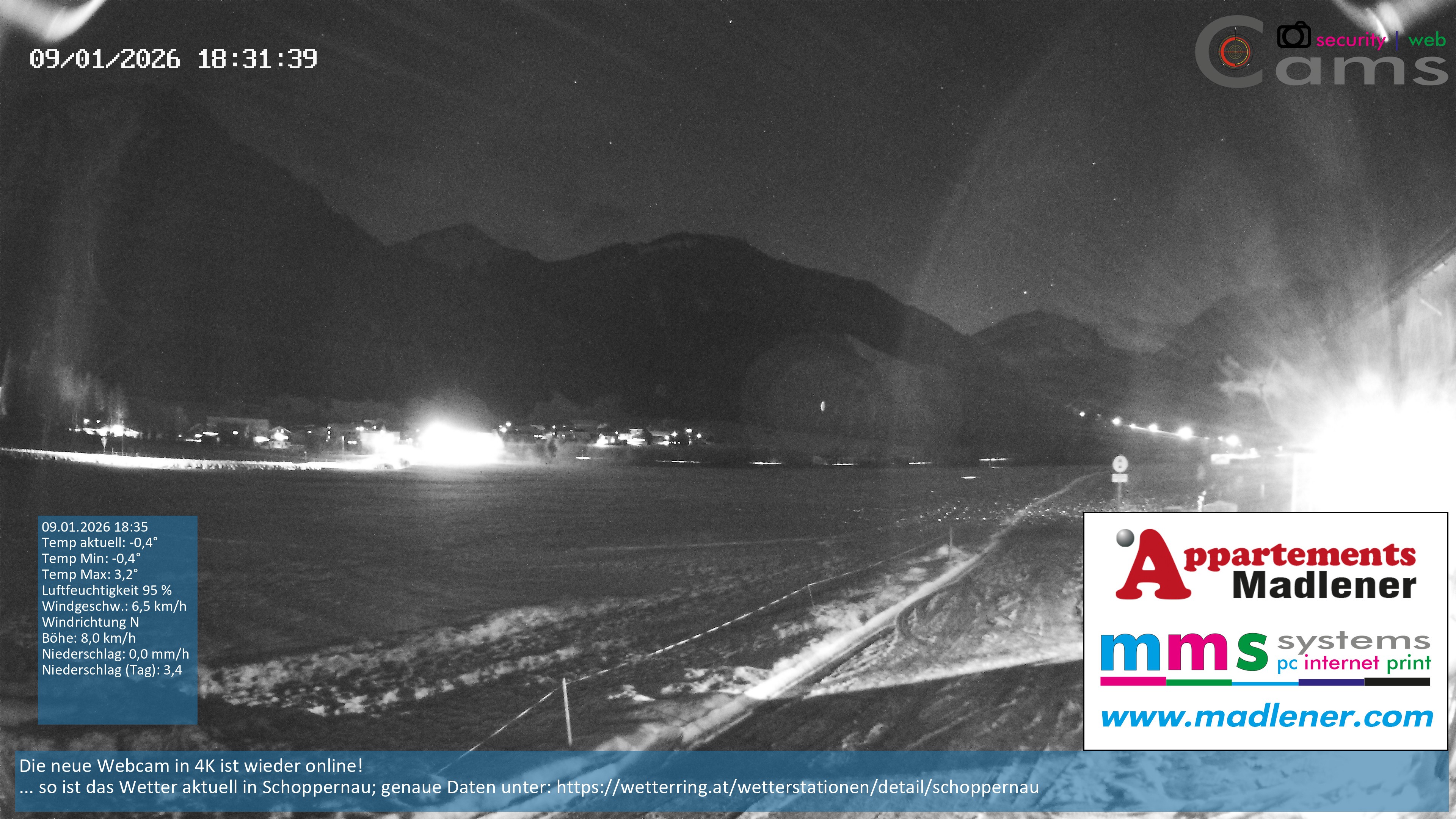 Archiv Foto Webcam Schoppernau Unterdorf im Bregenzerwald