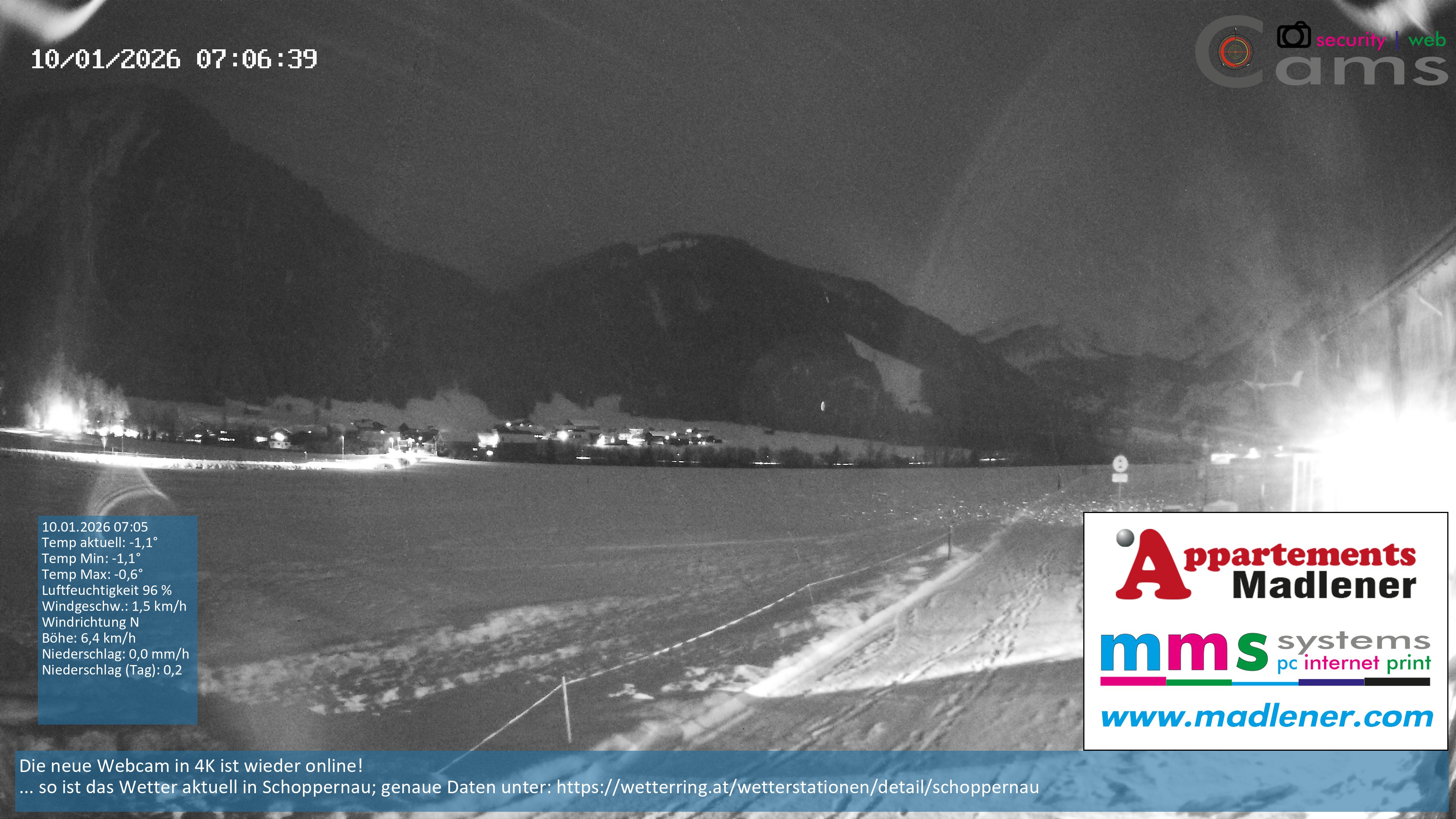 Archiv Foto Webcam Schoppernau Unterdorf im Bregenzerwald