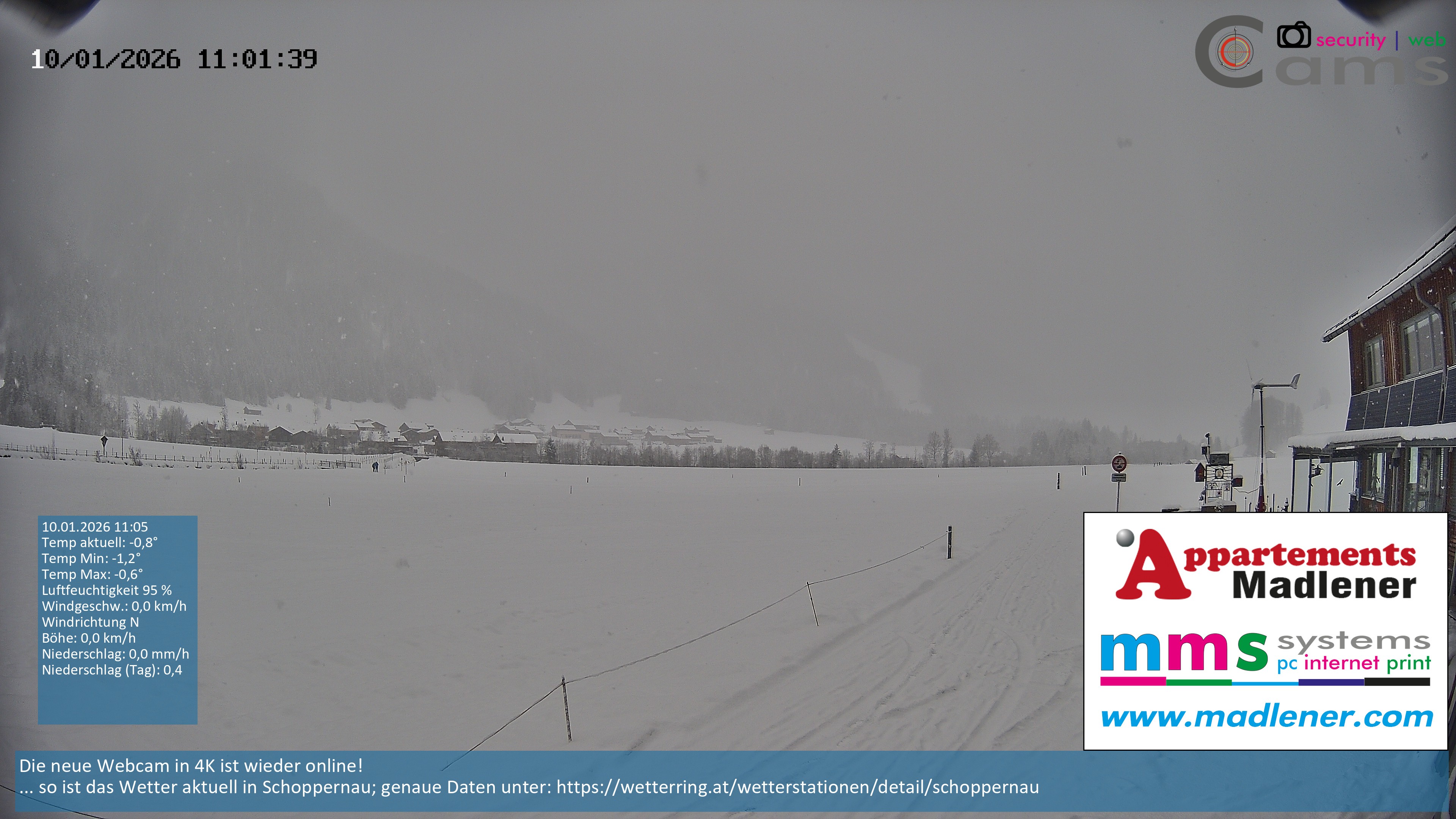 Archiv Foto Webcam Schoppernau Unterdorf im Bregenzerwald