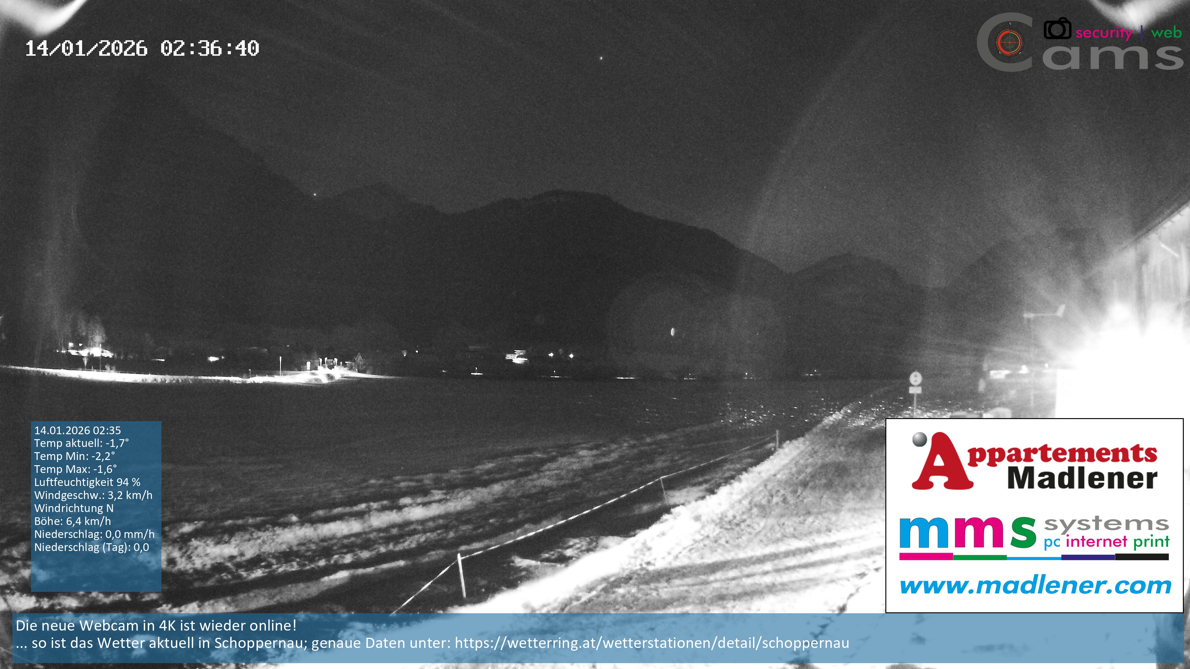 Archived image Webcam Schoppernau lower valley in the Bregenzerwald