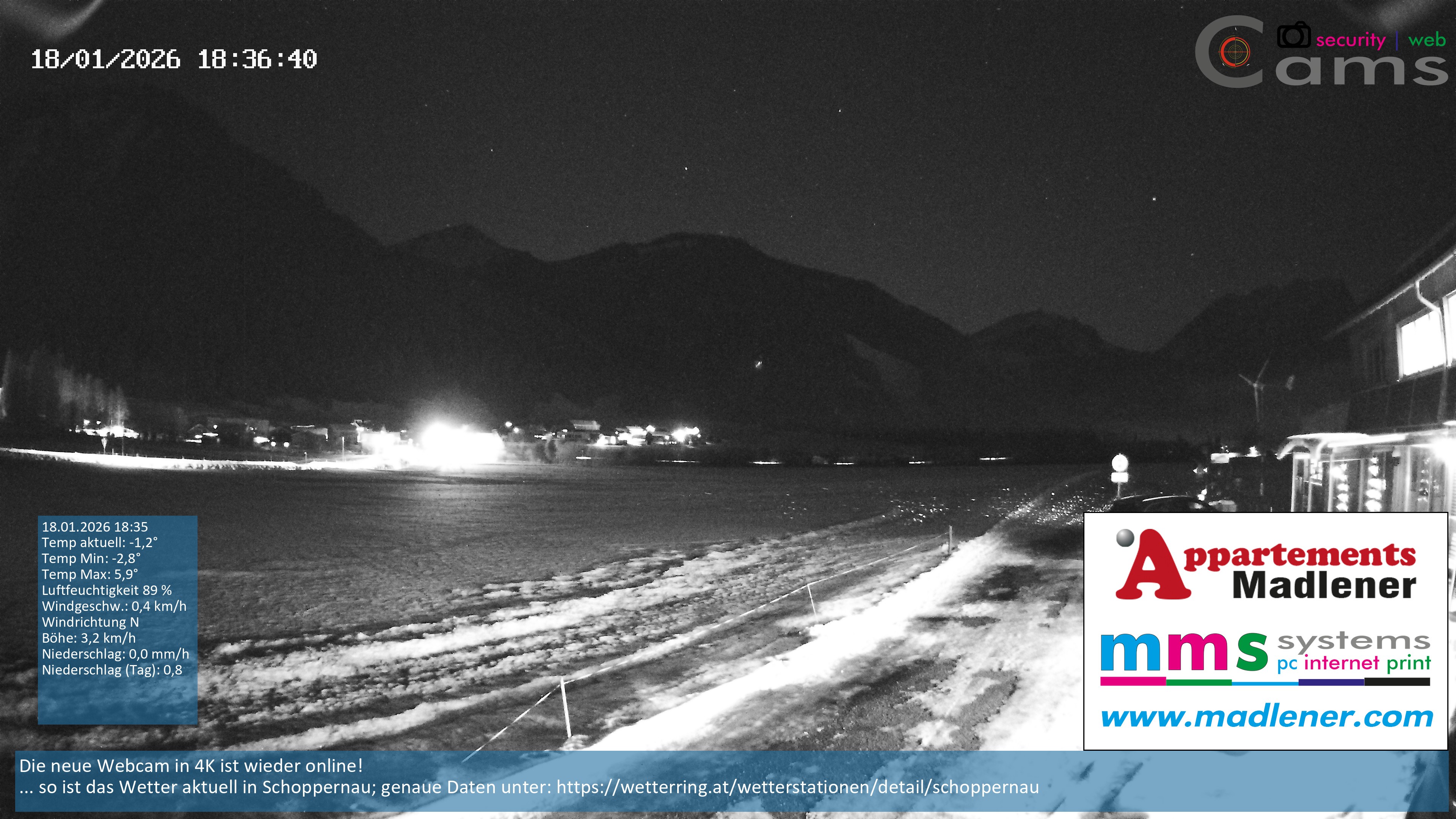 Archiv Foto Webcam Schoppernau Unterdorf im Bregenzerwald