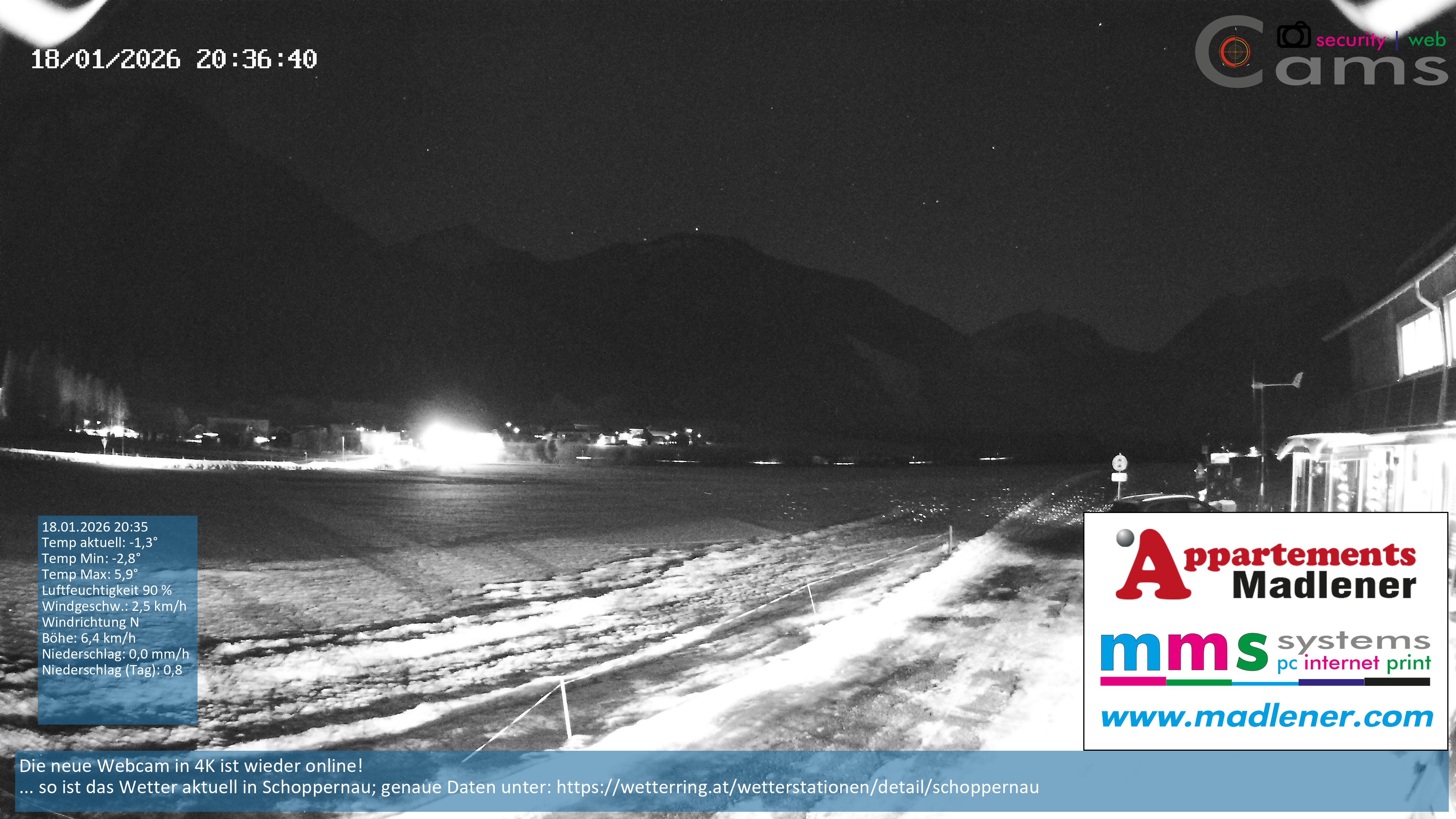 Archiv Foto Webcam Schoppernau Unterdorf im Bregenzerwald