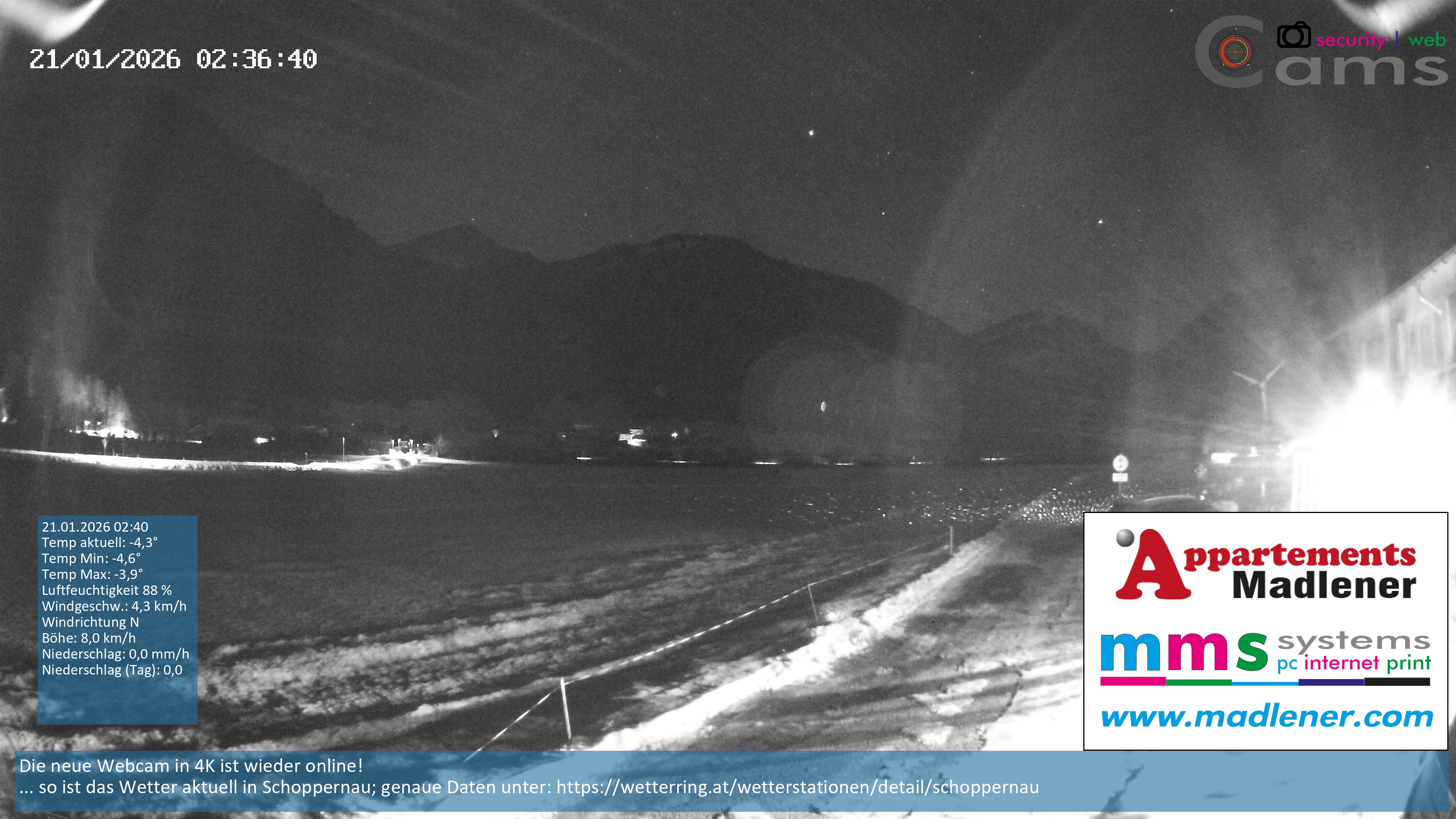 Archived image Webcam Schoppernau lower valley in the Bregenzerwald