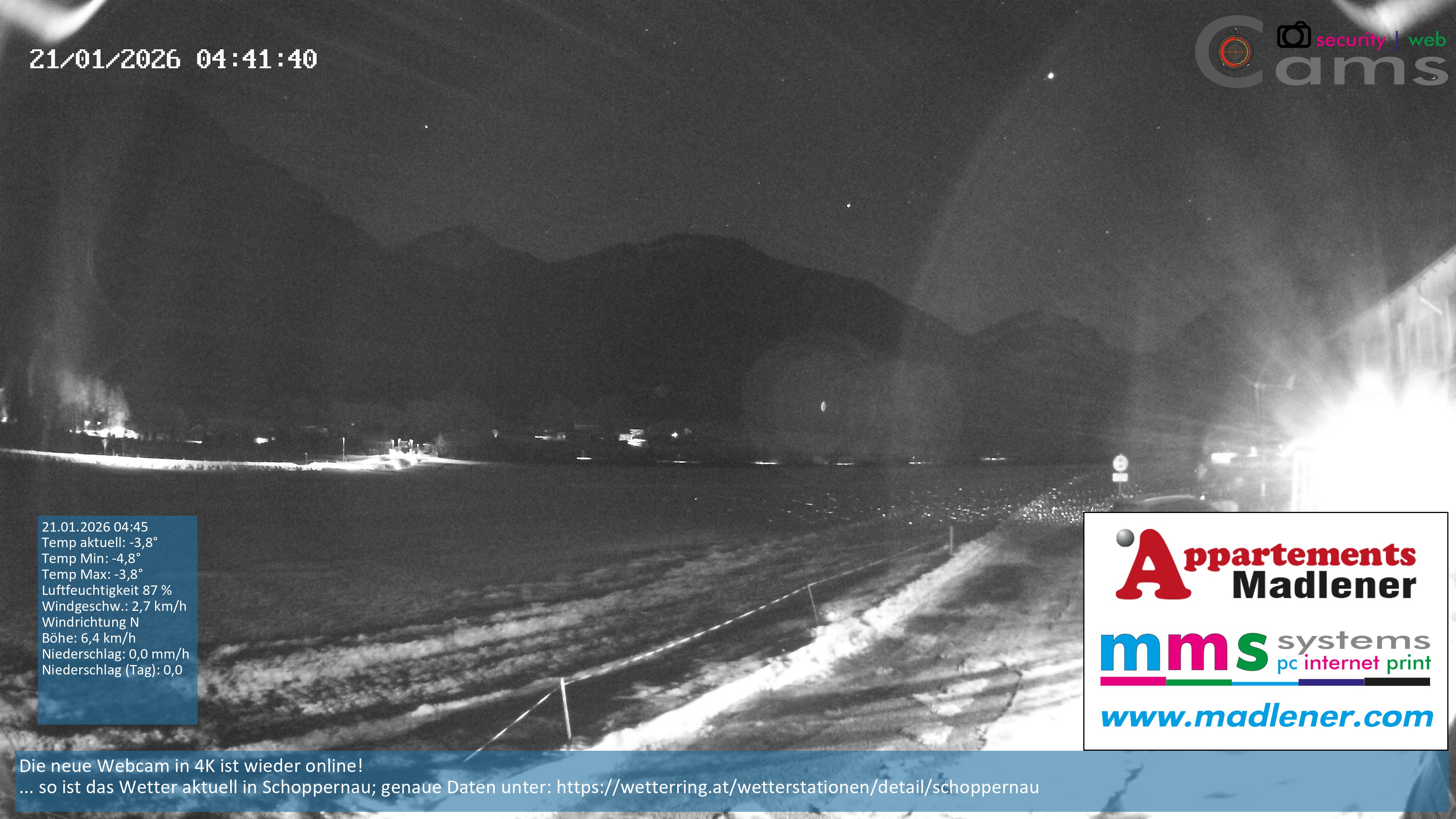 Archived image Webcam Schoppernau lower valley in the Bregenzerwald