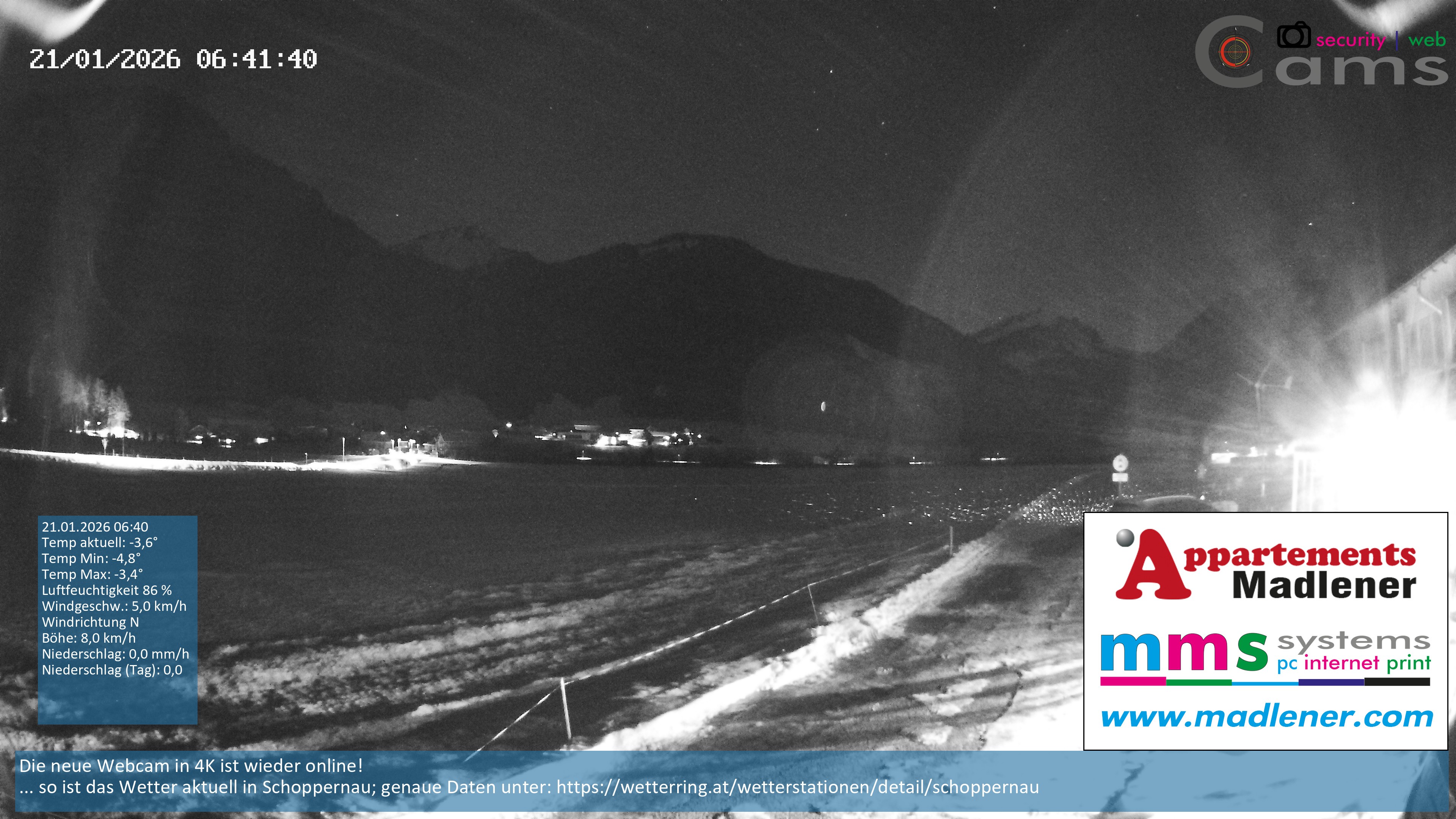 Archived image Webcam Schoppernau lower valley in the Bregenzerwald