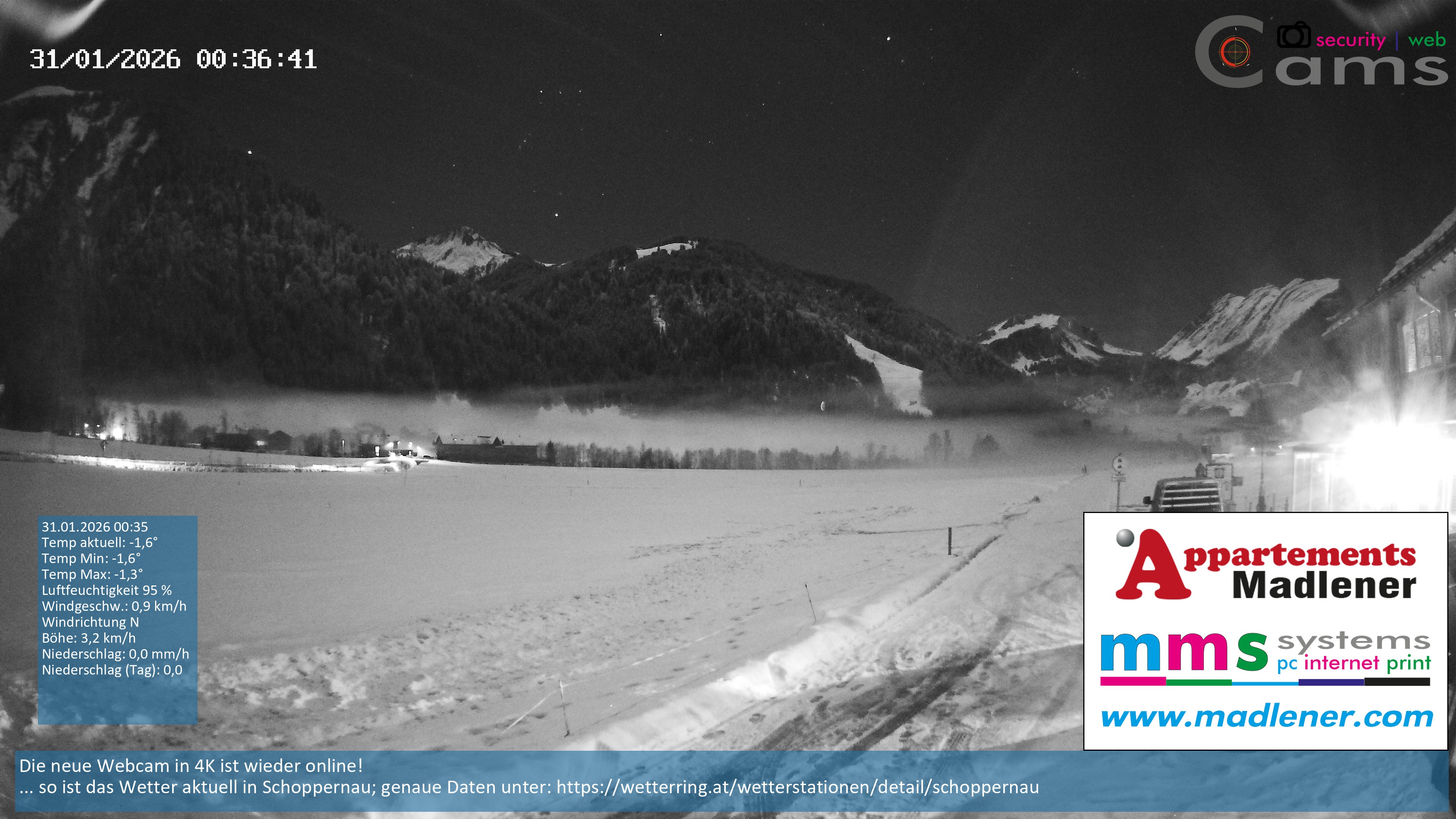 Archiv Foto Webcam Schoppernau Unterdorf im Bregenzerwald