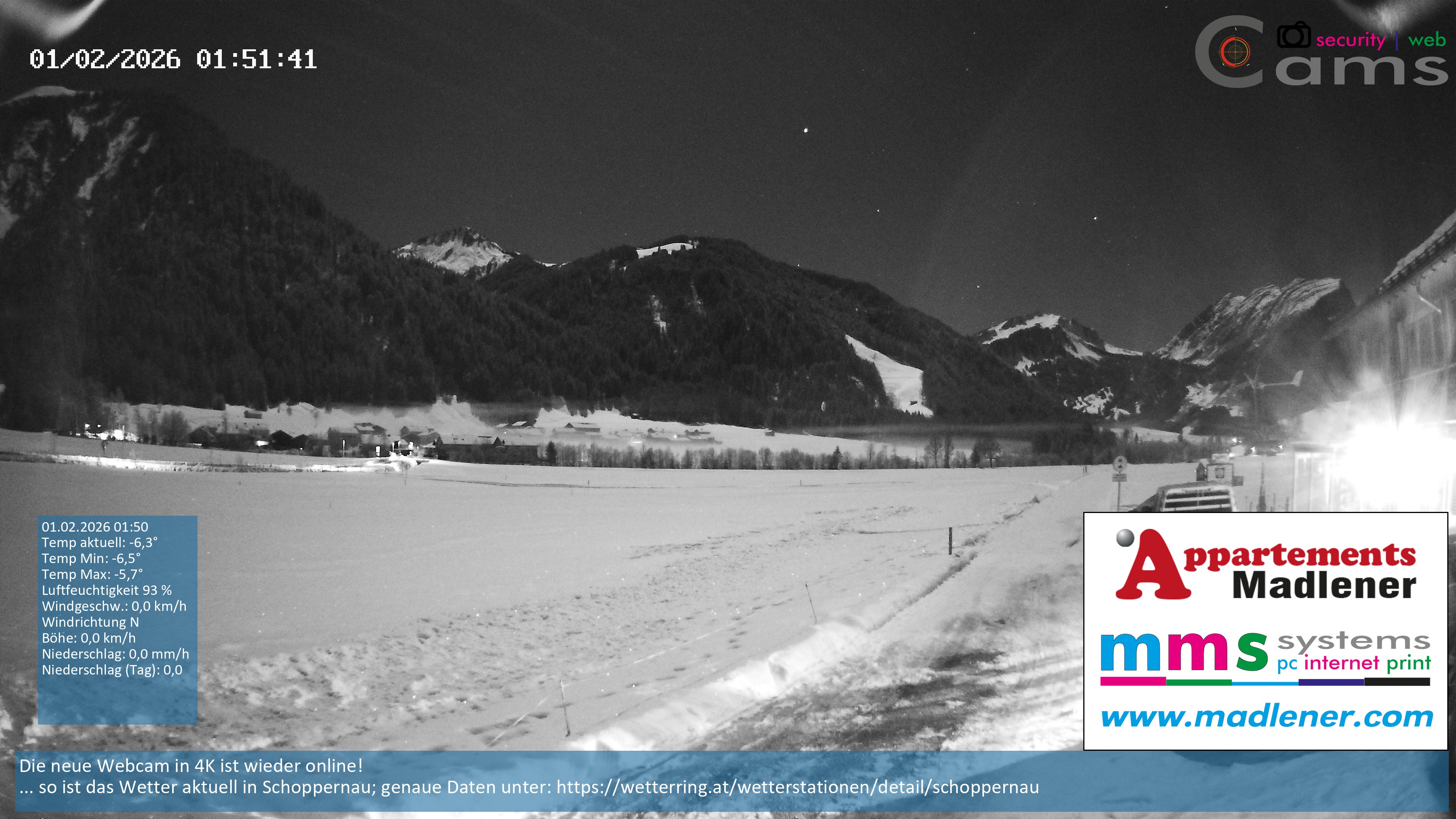 Archiv Foto Webcam Schoppernau Unterdorf im Bregenzerwald