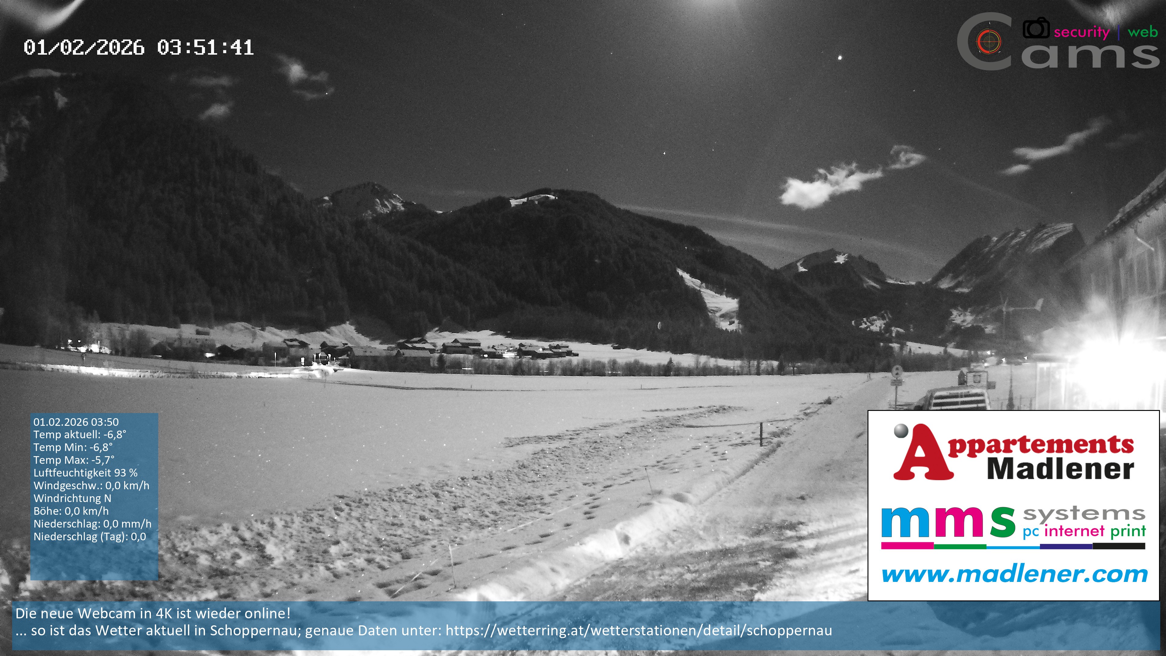 Archiv Foto Webcam Schoppernau Unterdorf im Bregenzerwald