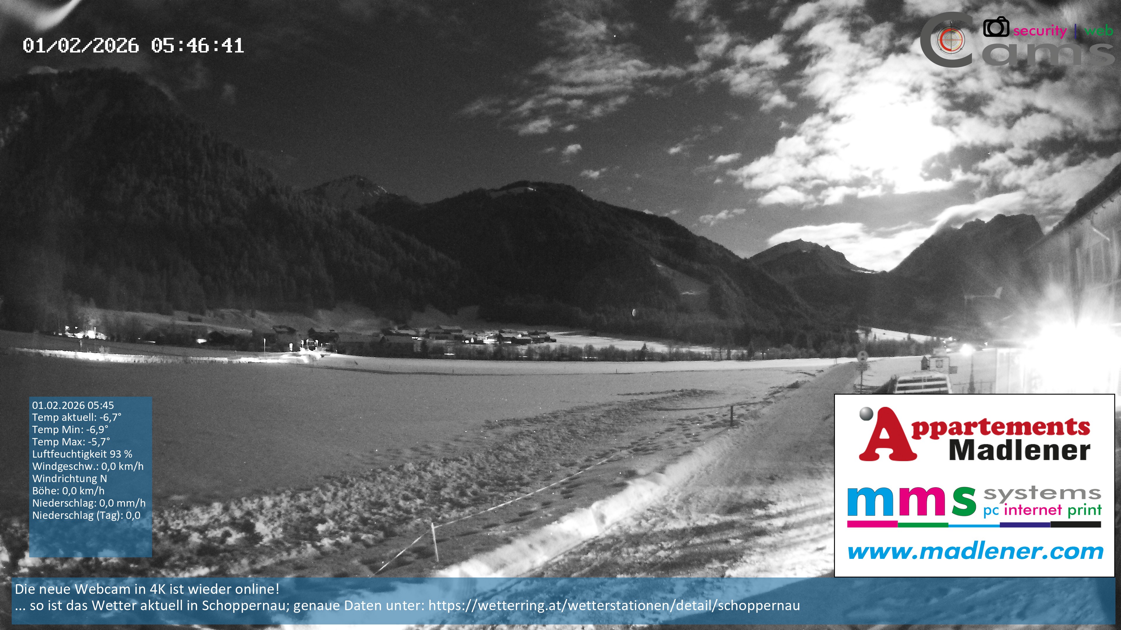 Archiv Foto Webcam Schoppernau Unterdorf im Bregenzerwald