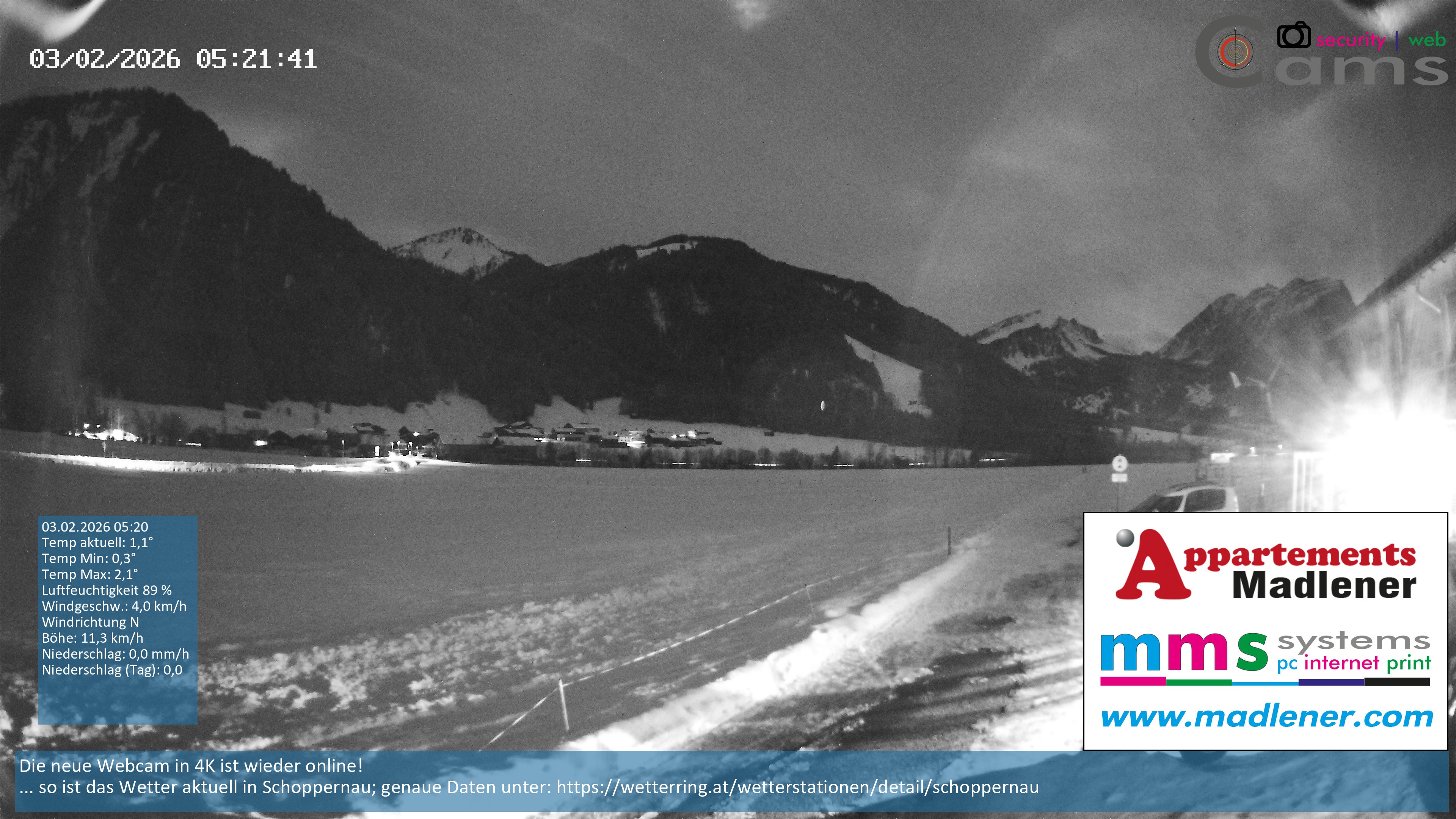 Archiv Foto Webcam Schoppernau Unterdorf im Bregenzerwald