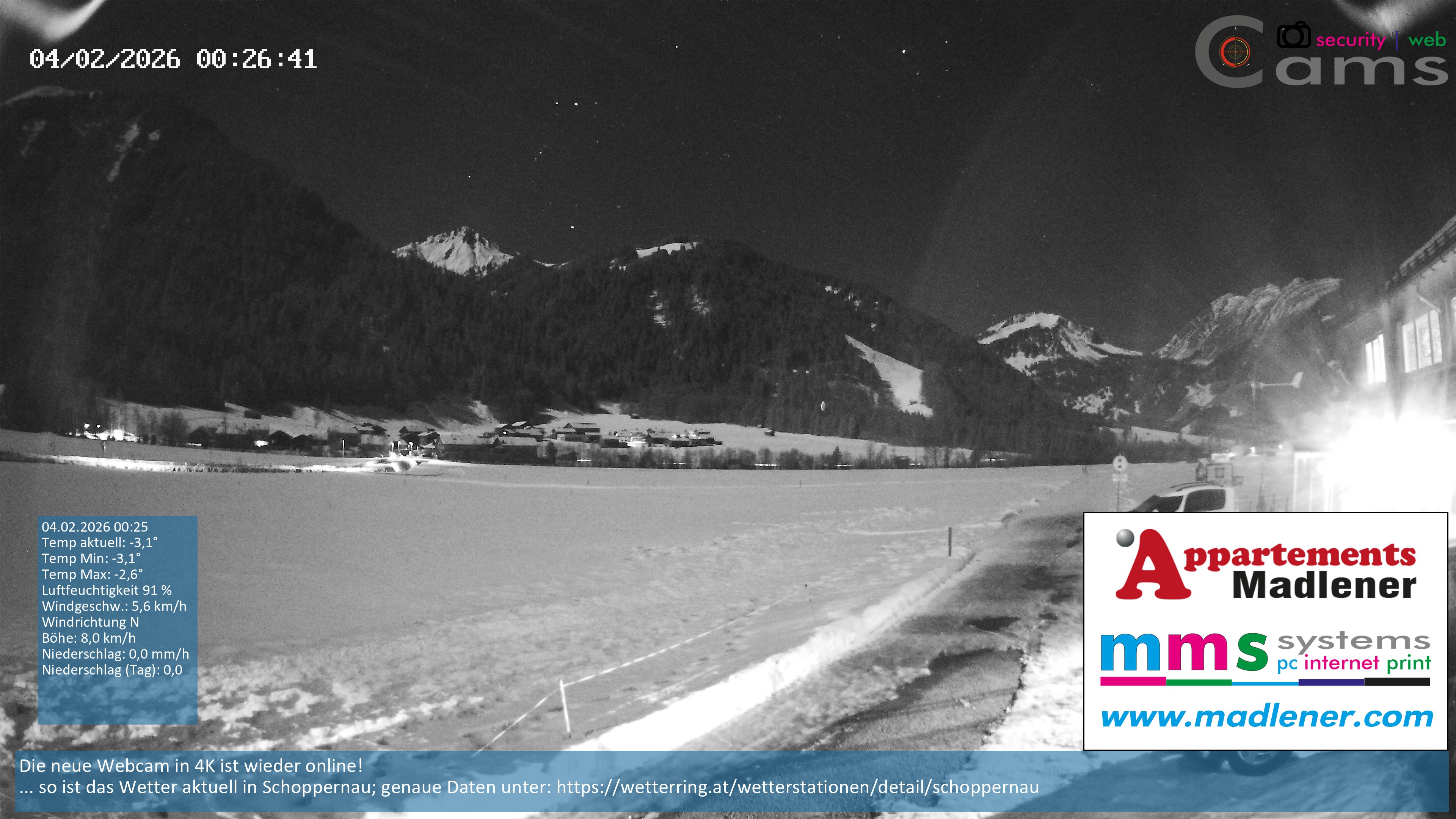 Archiv Foto Webcam Schoppernau Unterdorf im Bregenzerwald