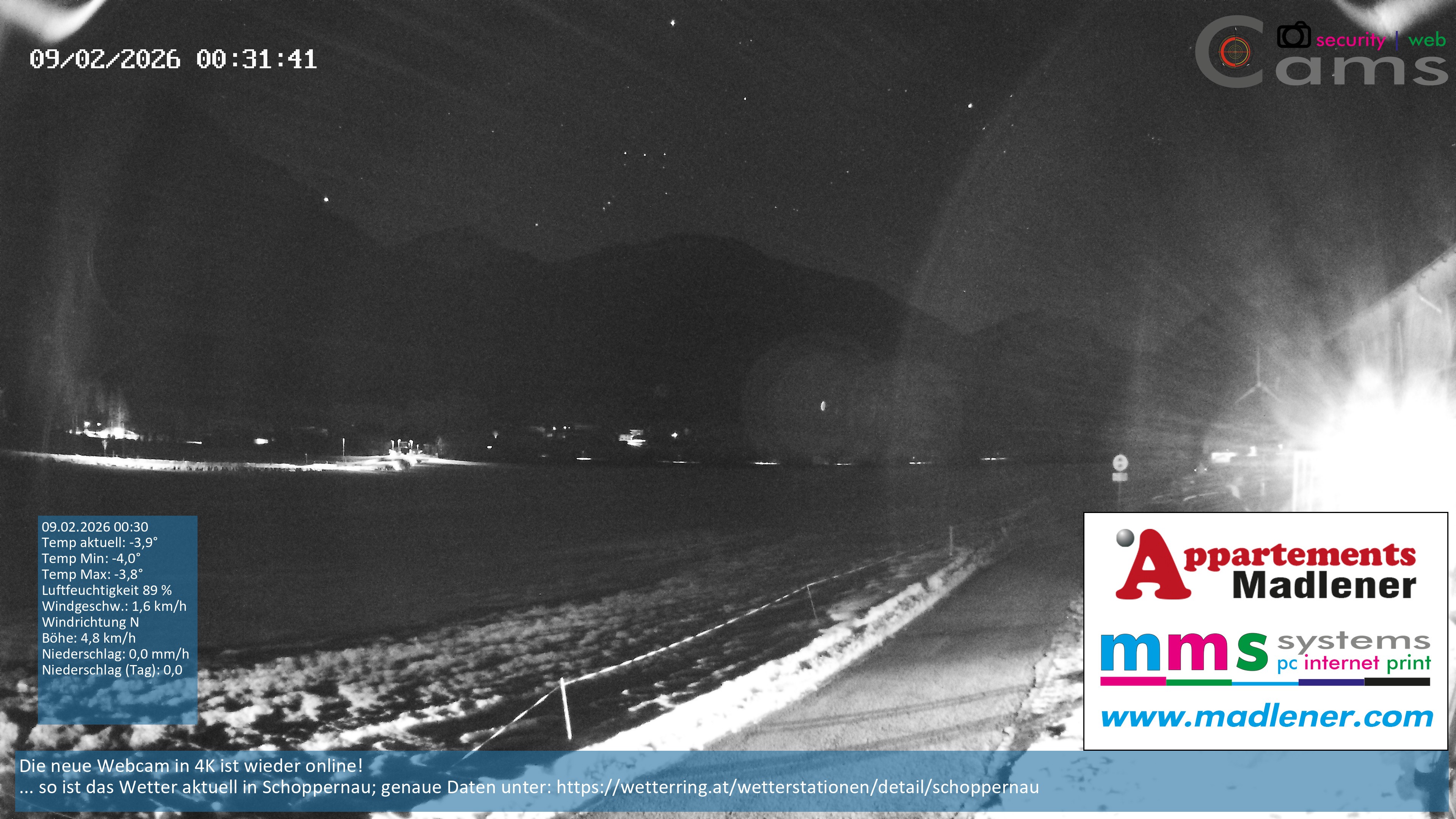 Archived image Webcam Schoppernau lower valley in the Bregenzerwald