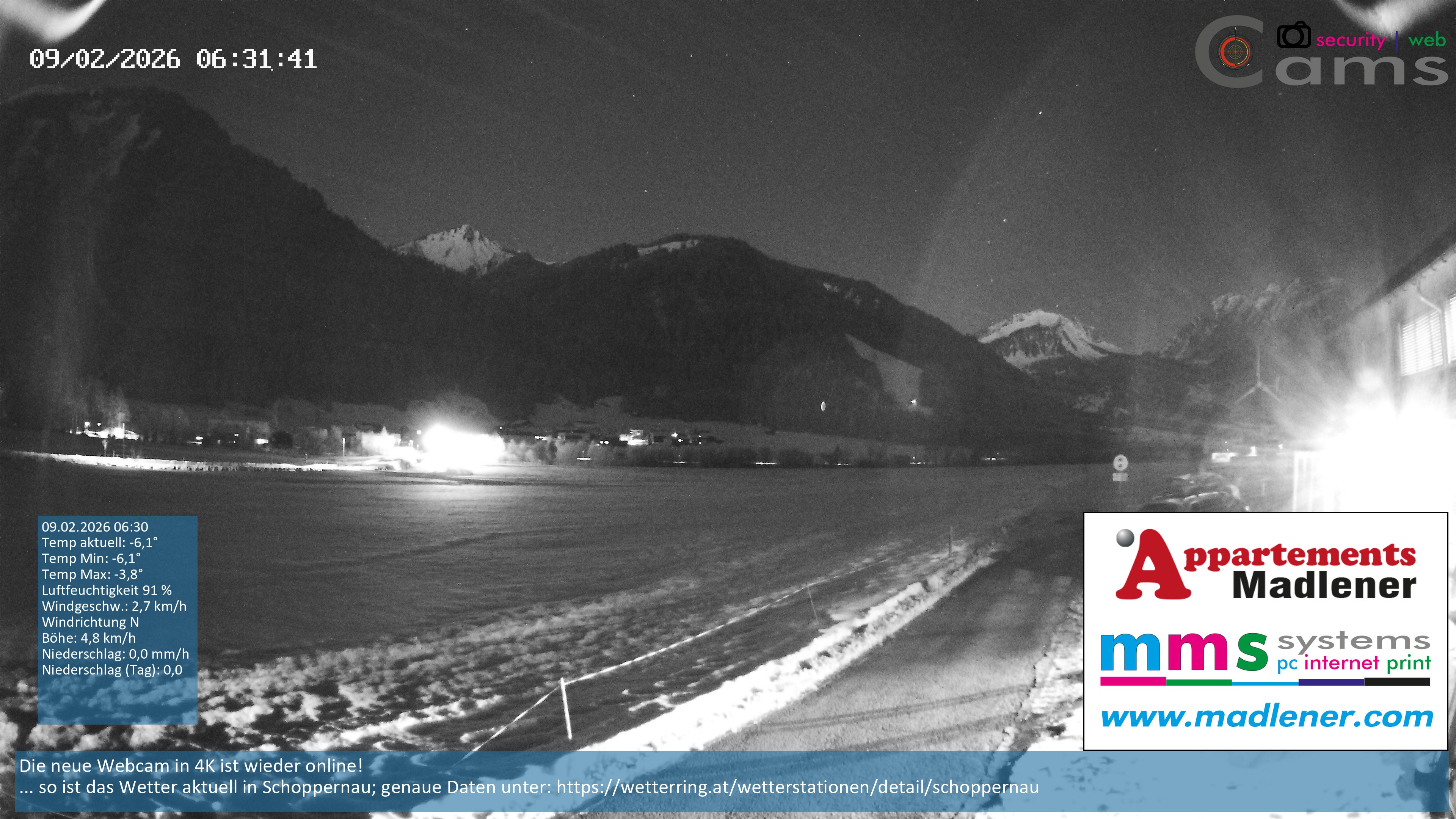 Archived image Webcam Schoppernau lower valley in the Bregenzerwald