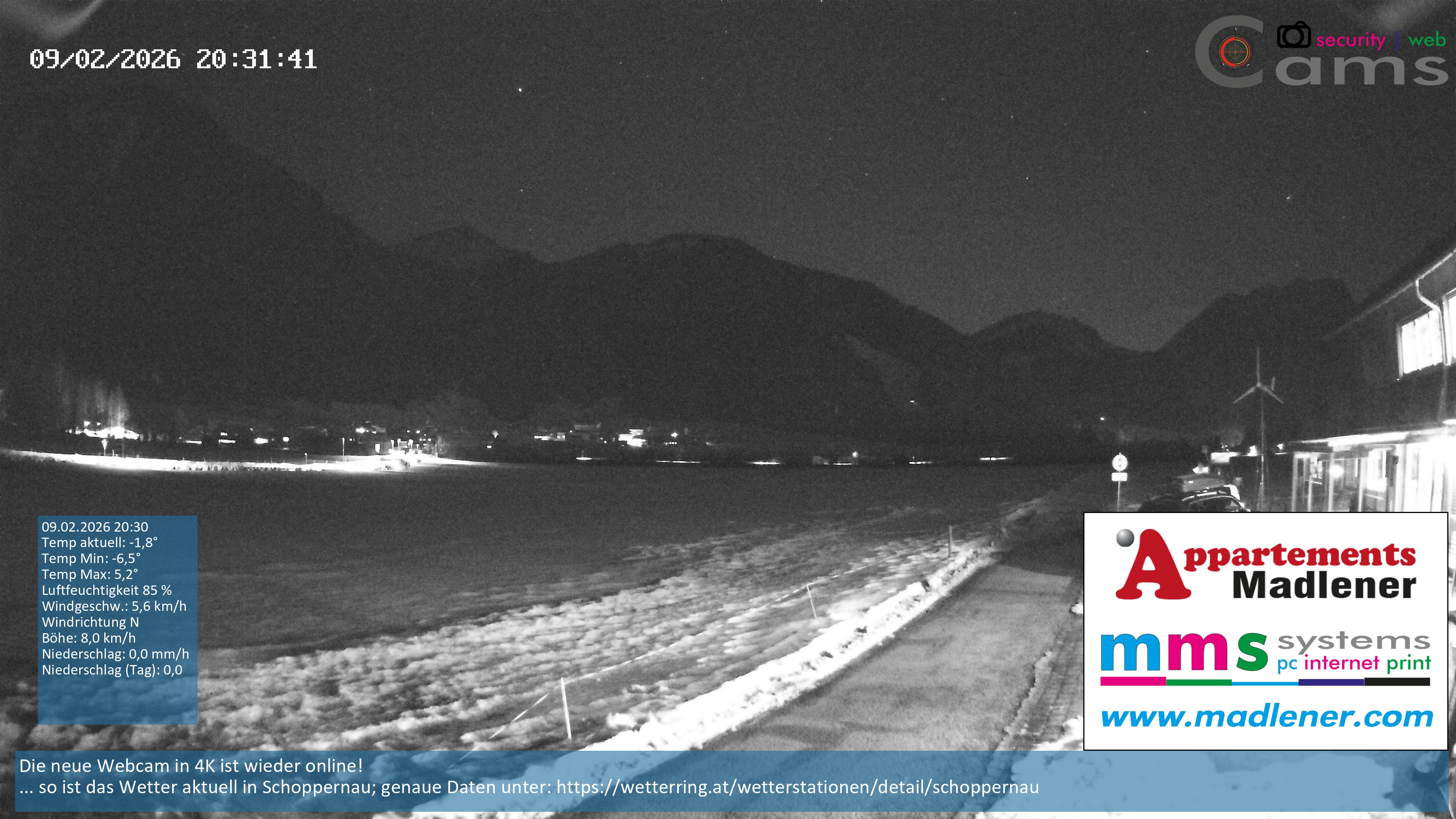 Archived image Webcam Schoppernau lower valley in the Bregenzerwald