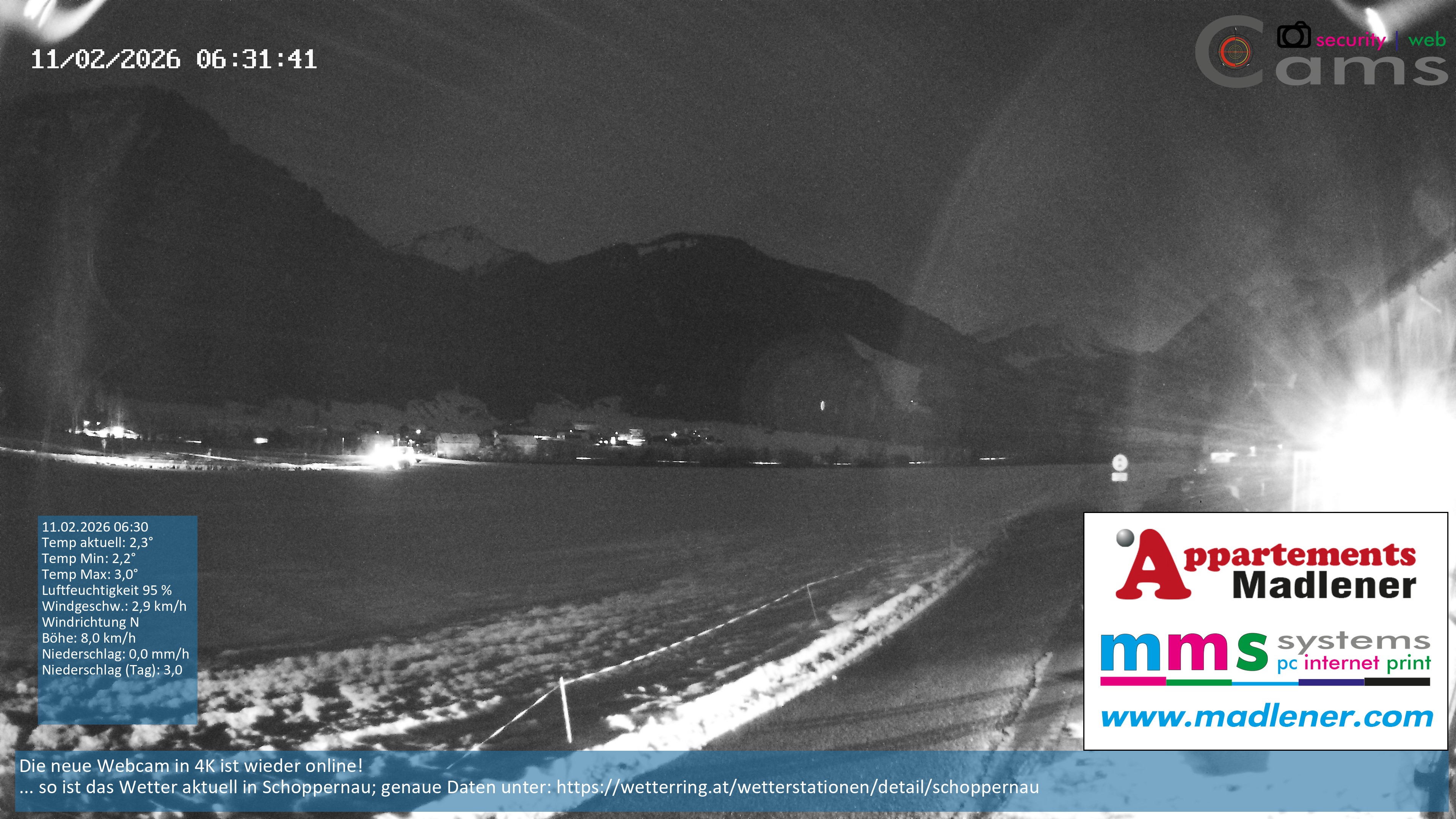 Archived image Webcam Schoppernau lower valley in the Bregenzerwald