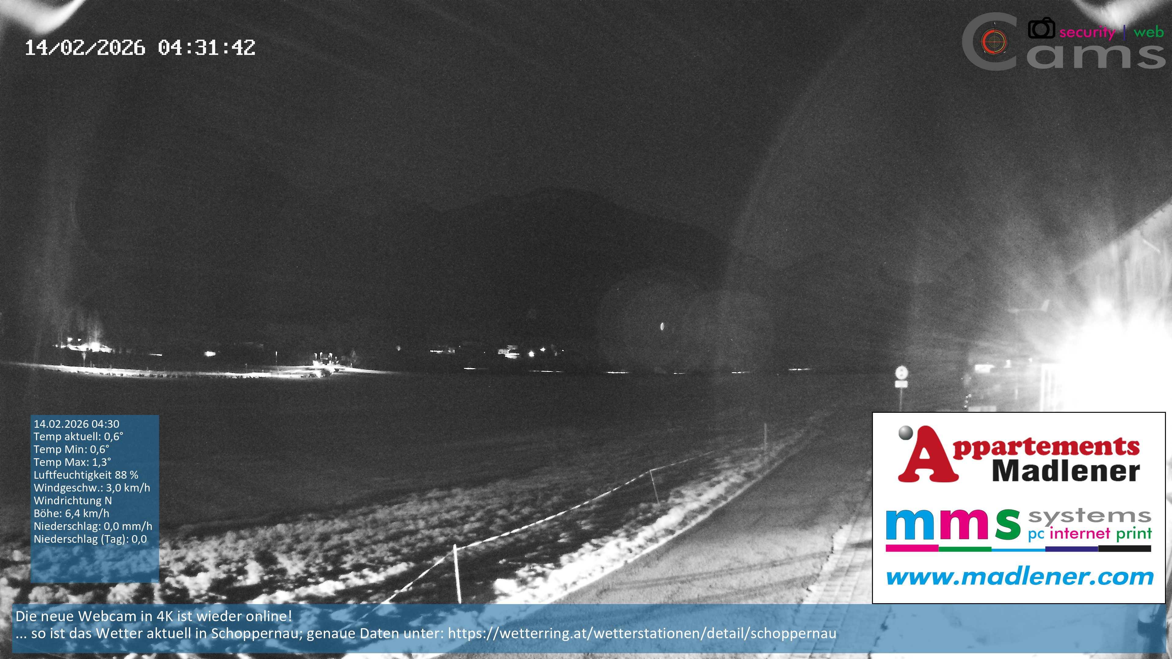 Archiv Foto Webcam Schoppernau Unterdorf im Bregenzerwald