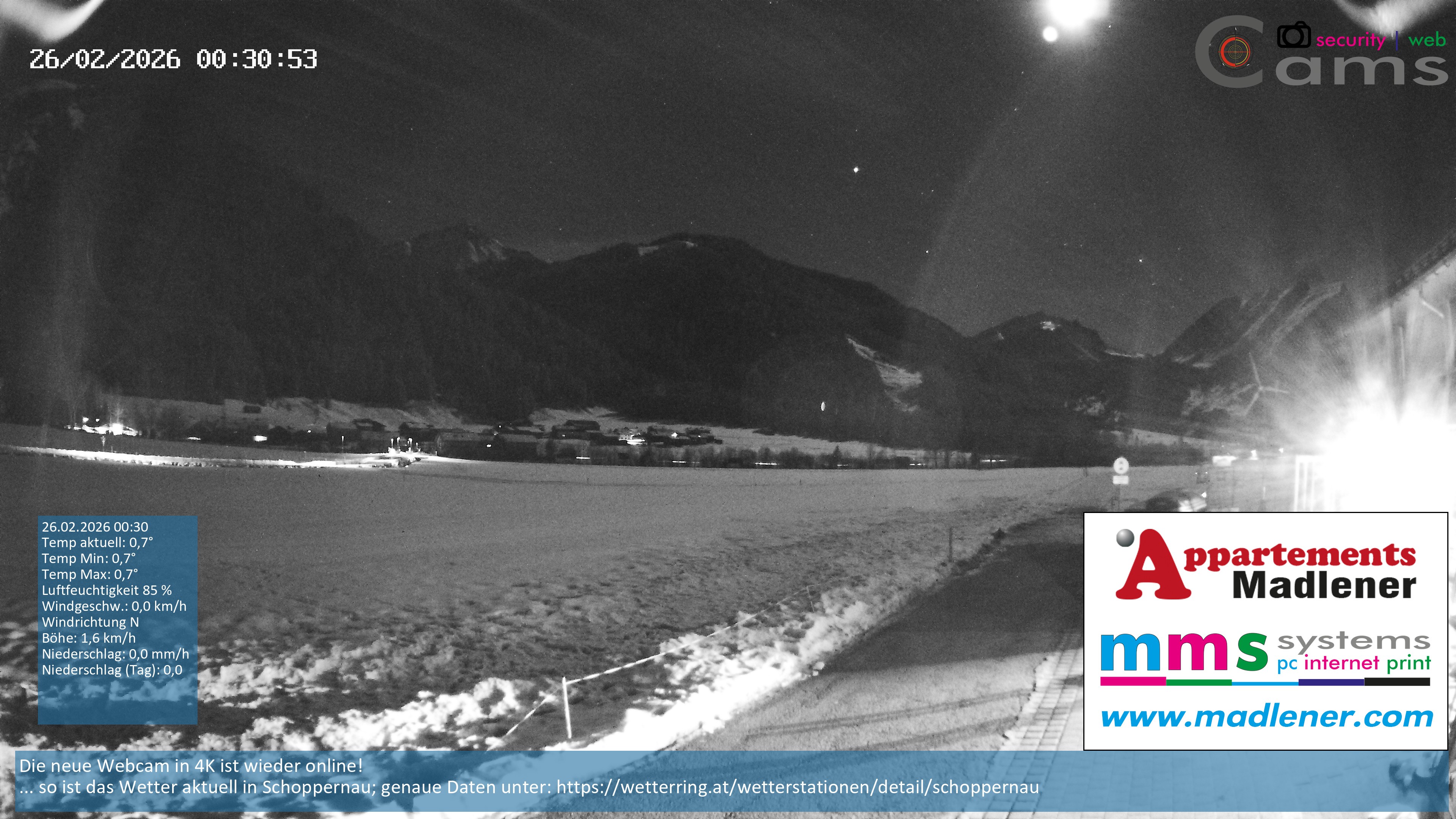 Archived image Webcam Schoppernau lower valley in the Bregenzerwald