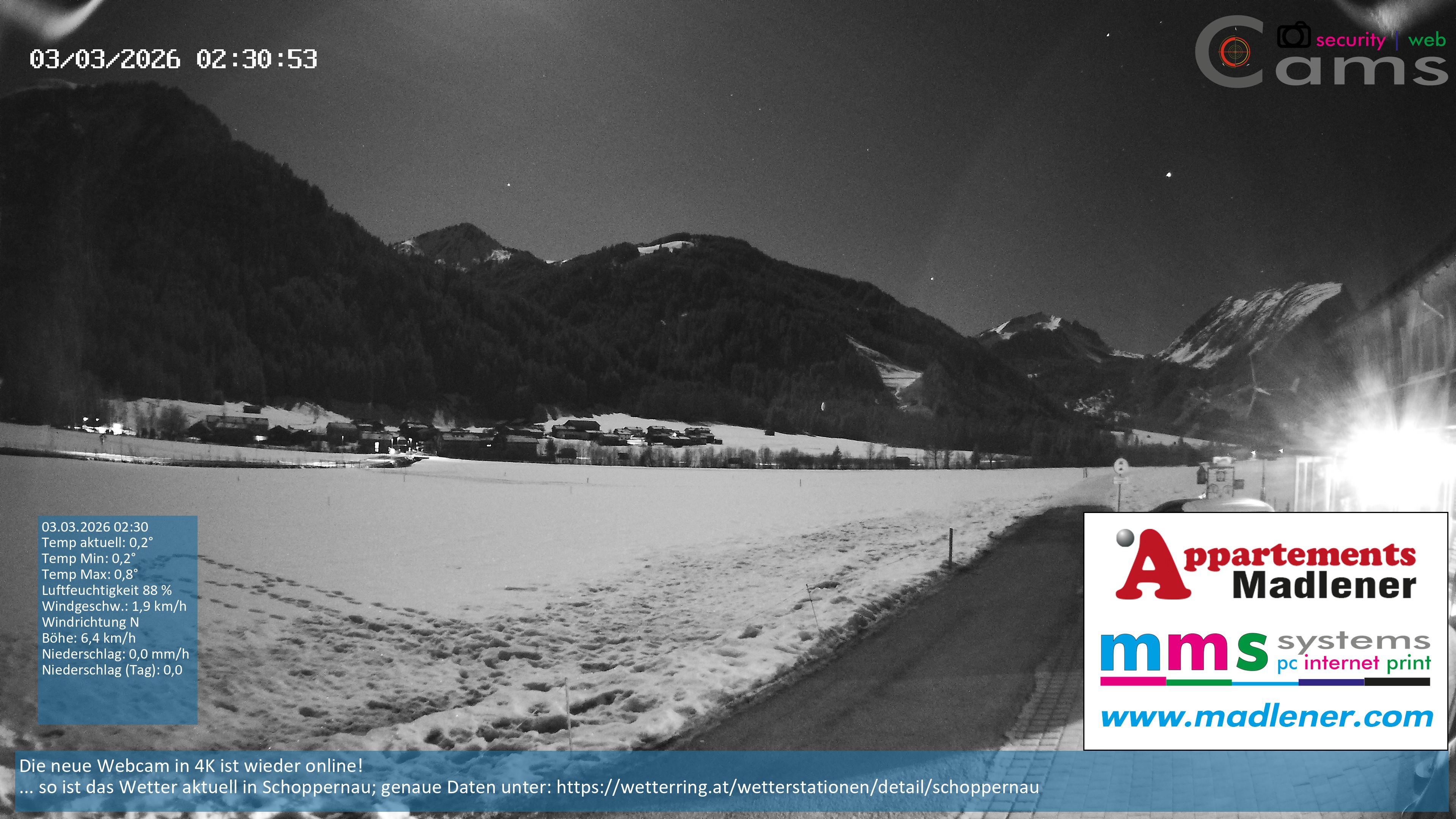 Archiv Foto Webcam Schoppernau Unterdorf im Bregenzerwald