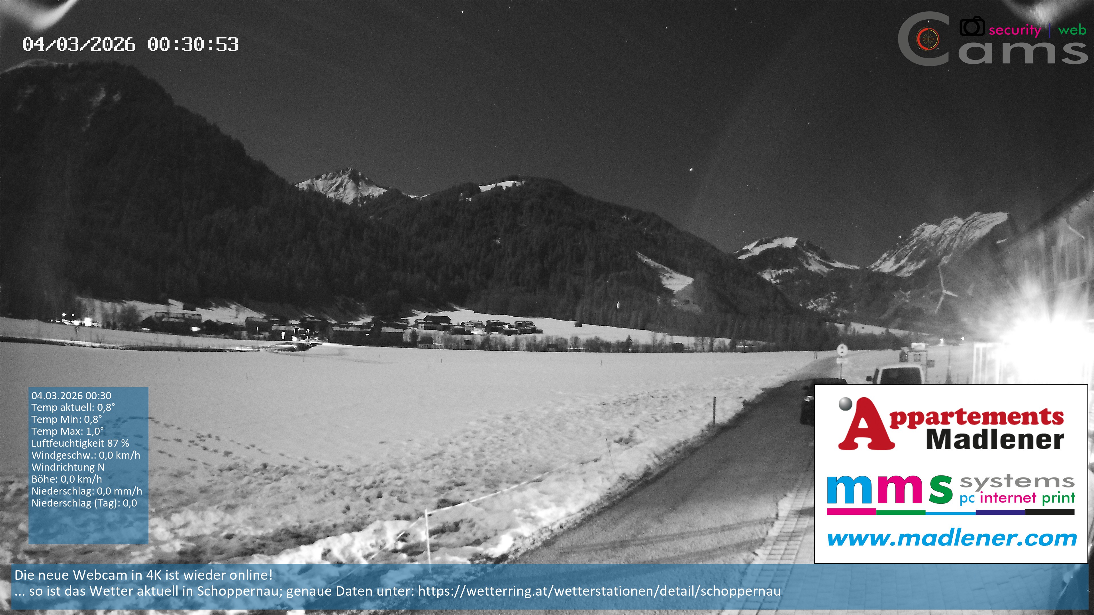 Archiv Foto Webcam Schoppernau Unterdorf im Bregenzerwald