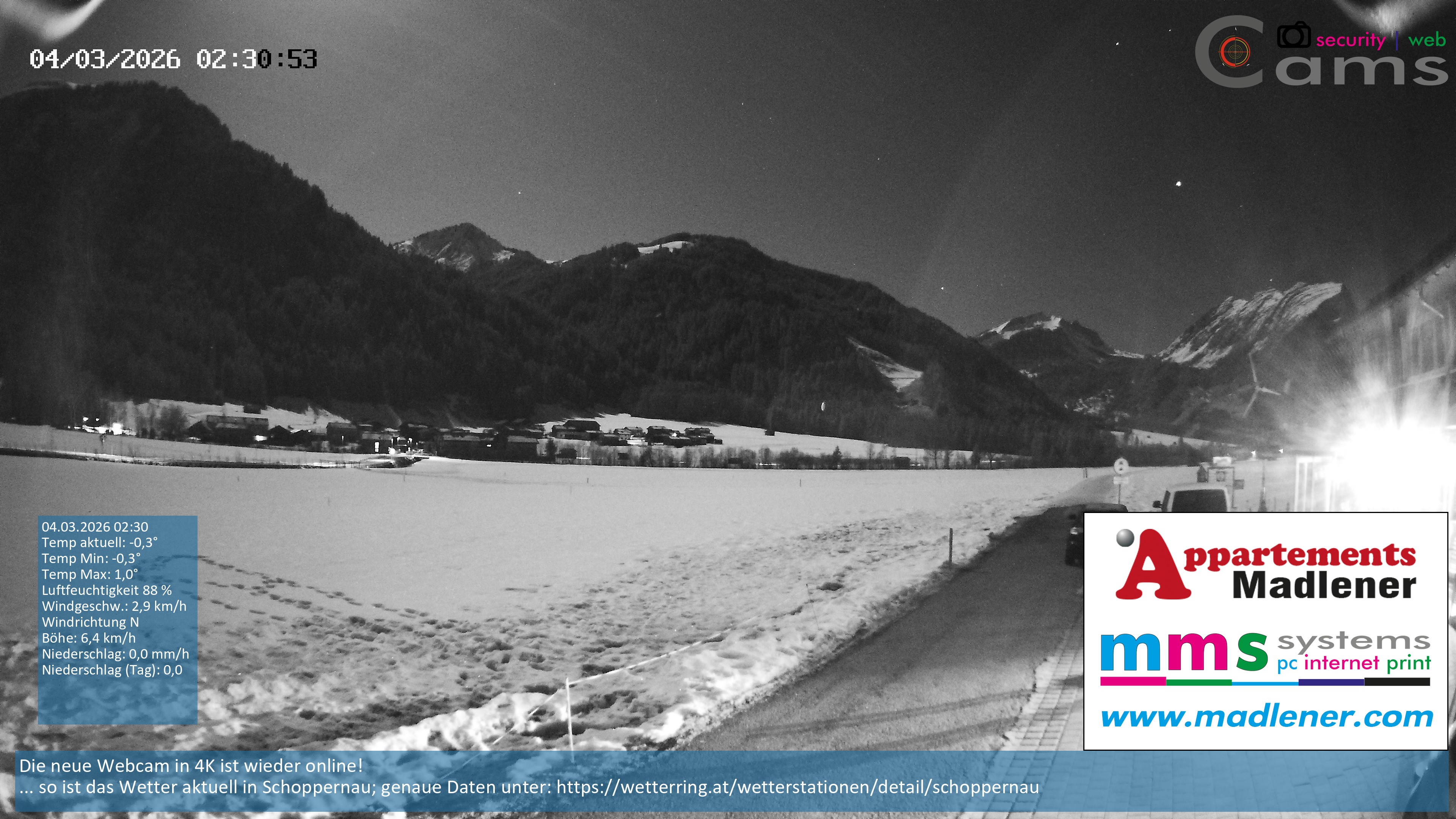 Archiv Foto Webcam Schoppernau Unterdorf im Bregenzerwald