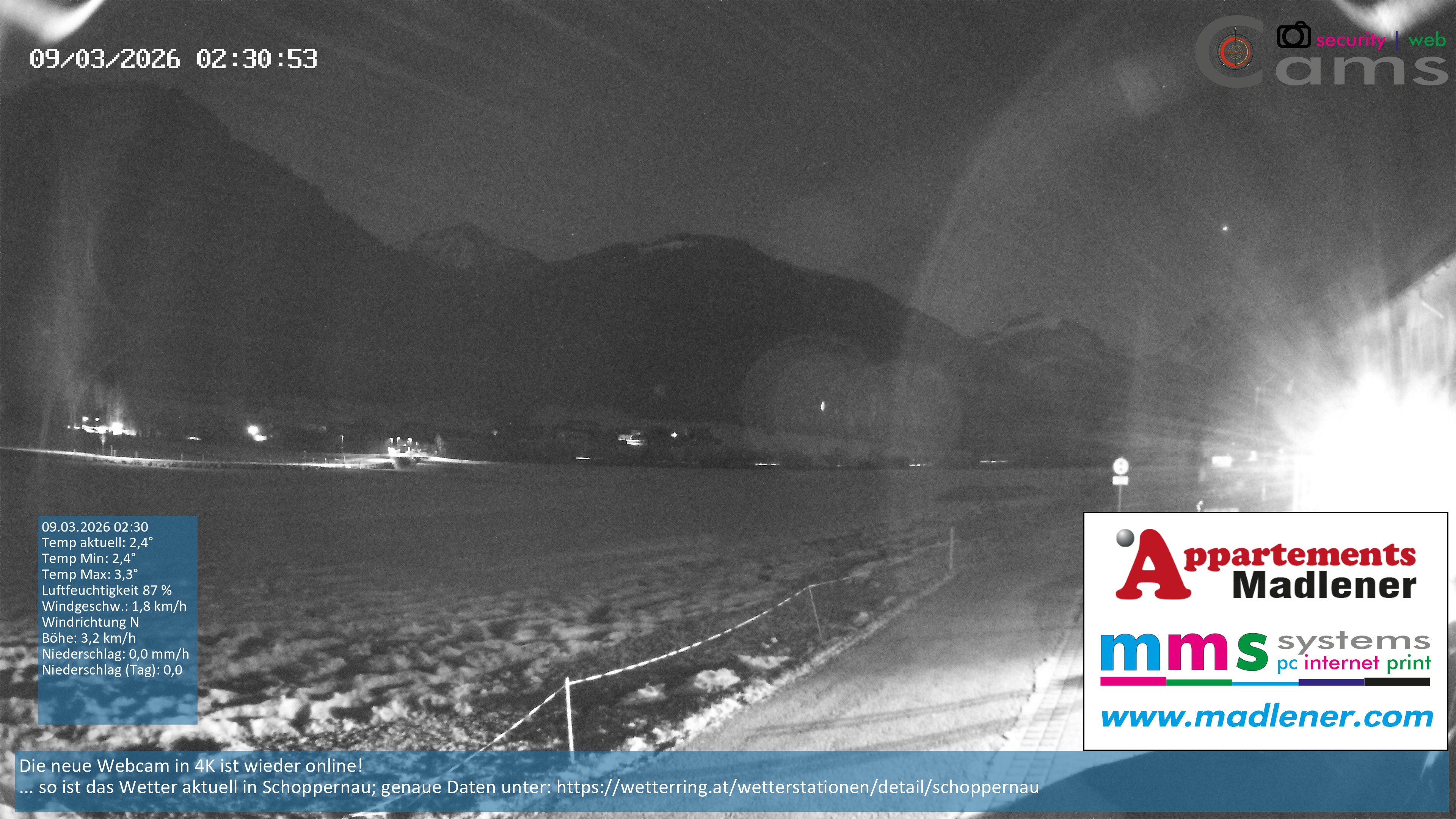 Archiv Foto Webcam Schoppernau Unterdorf im Bregenzerwald