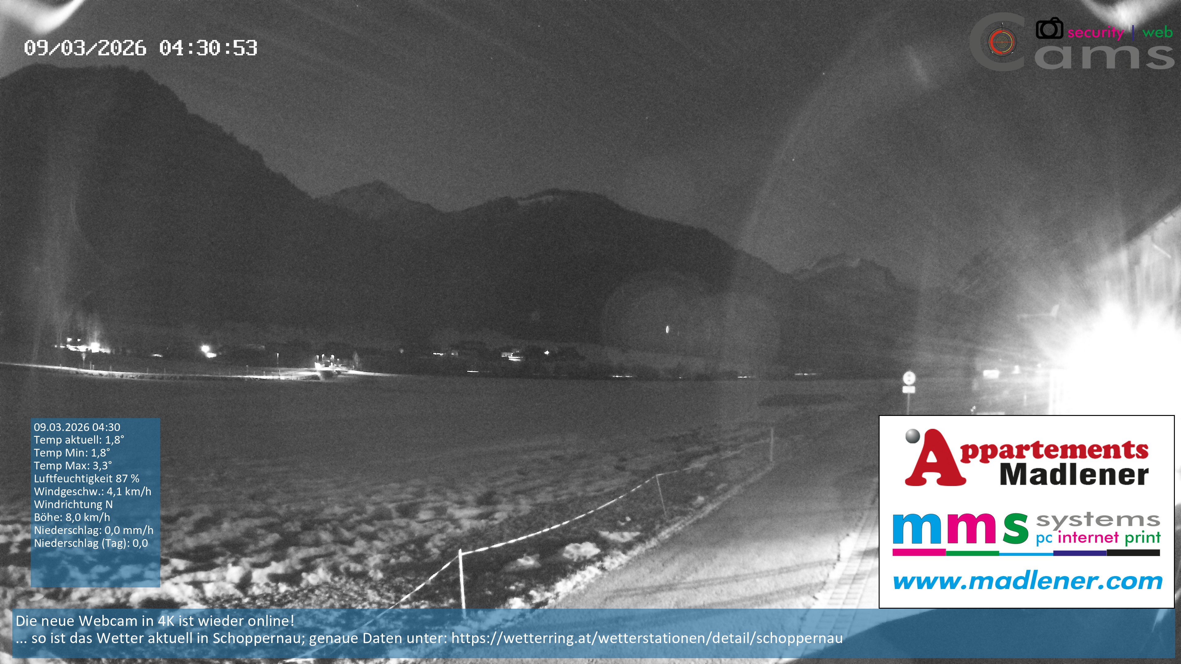 Archiv Foto Webcam Schoppernau Unterdorf im Bregenzerwald