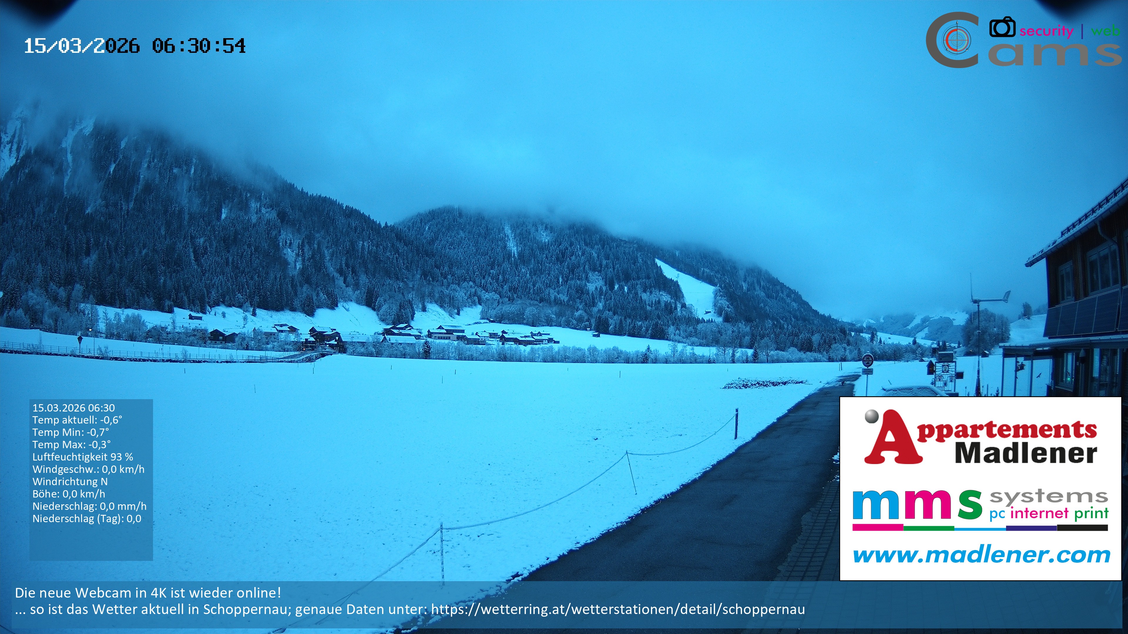 Archiv Foto Webcam Schoppernau Unterdorf im Bregenzerwald