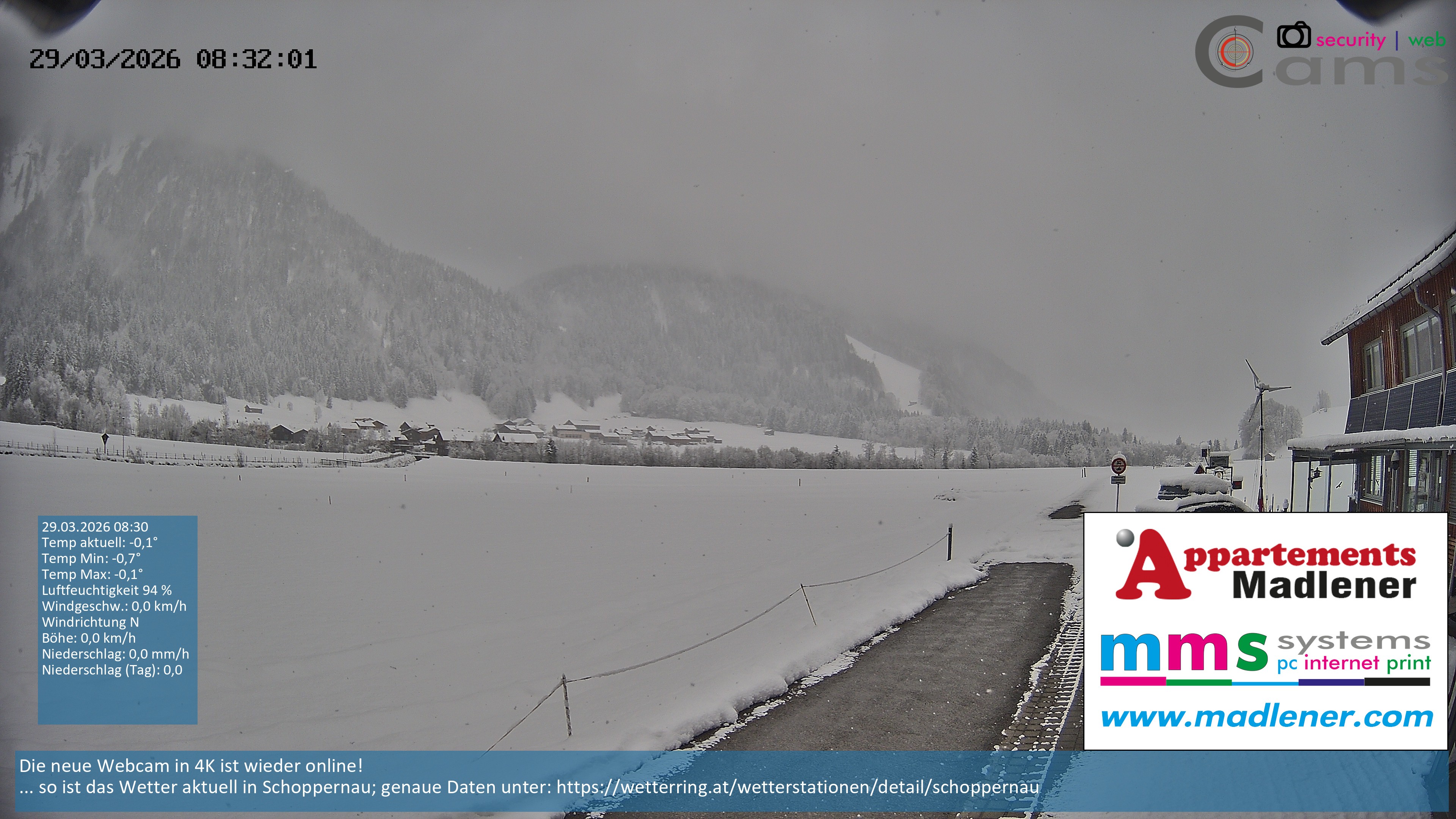 Archiv Foto Webcam Schoppernau Unterdorf im Bregenzerwald