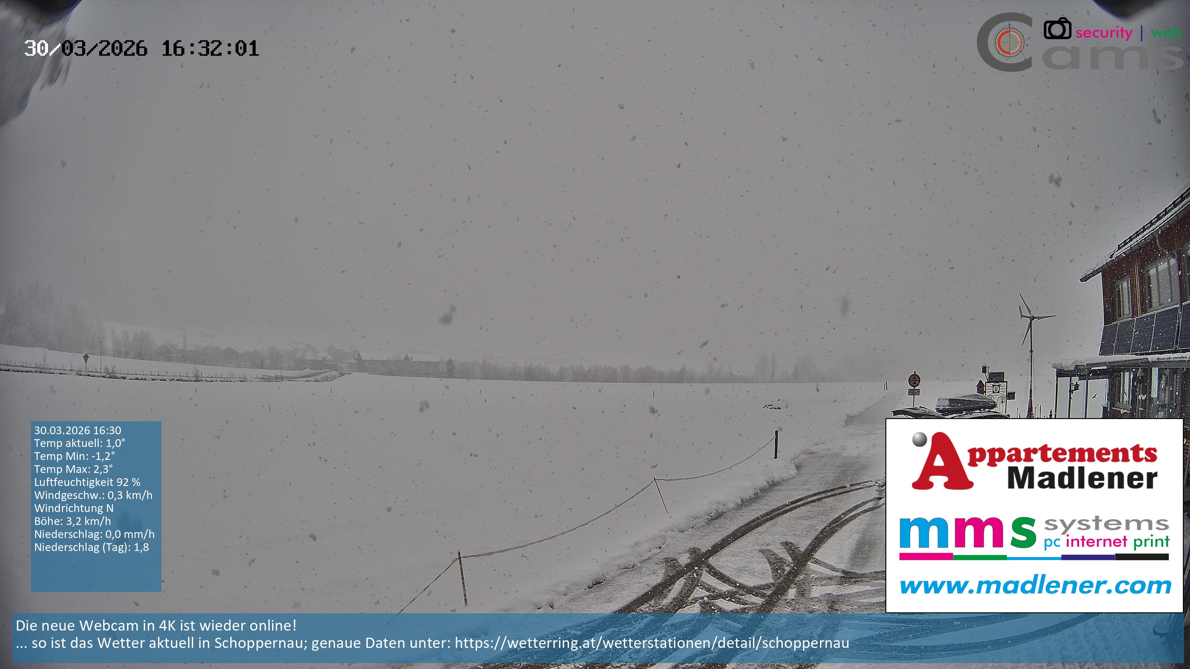 Archiv Foto Webcam Schoppernau Unterdorf im Bregenzerwald