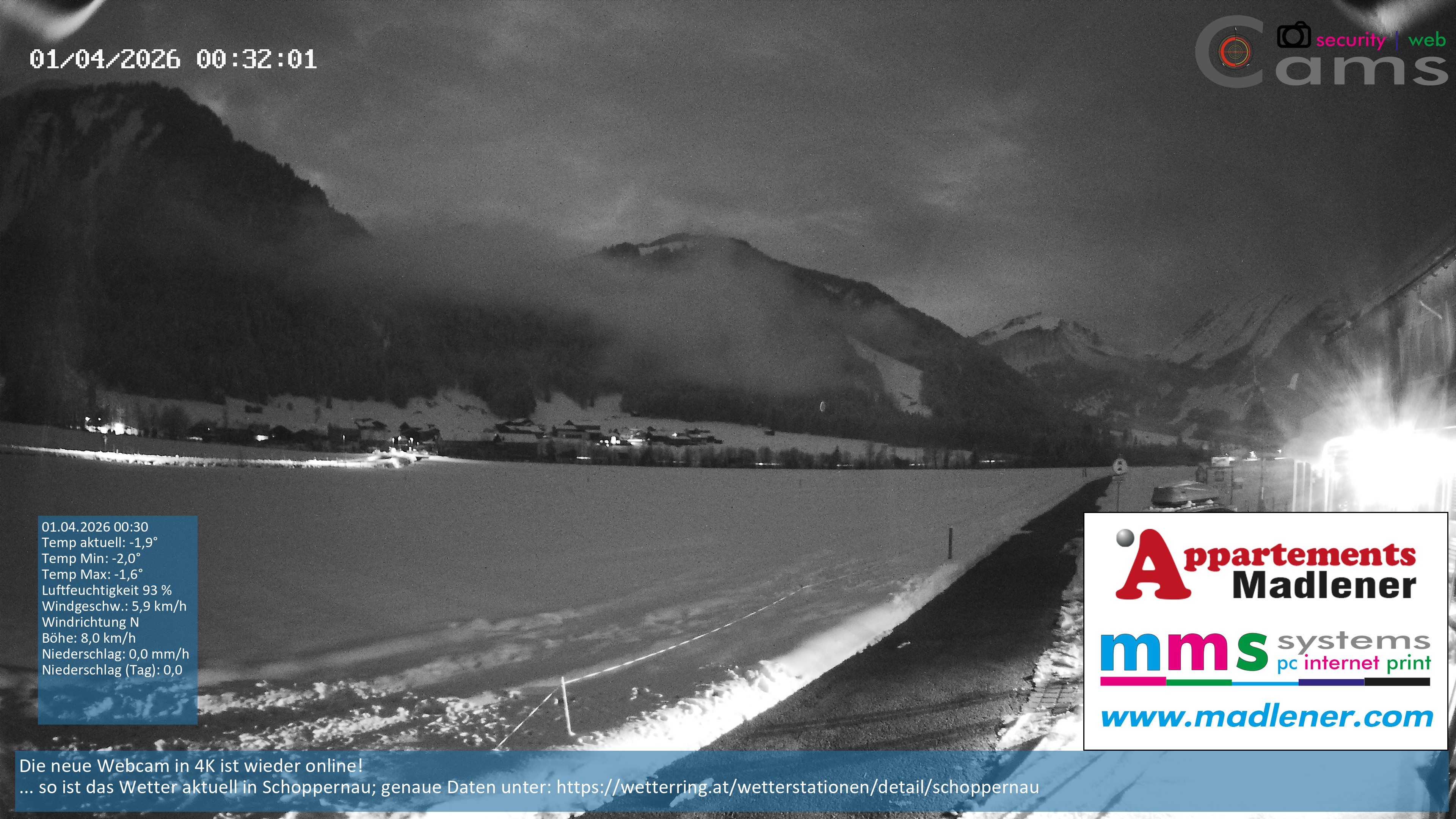 Archiv Foto Webcam Schoppernau Unterdorf im Bregenzerwald