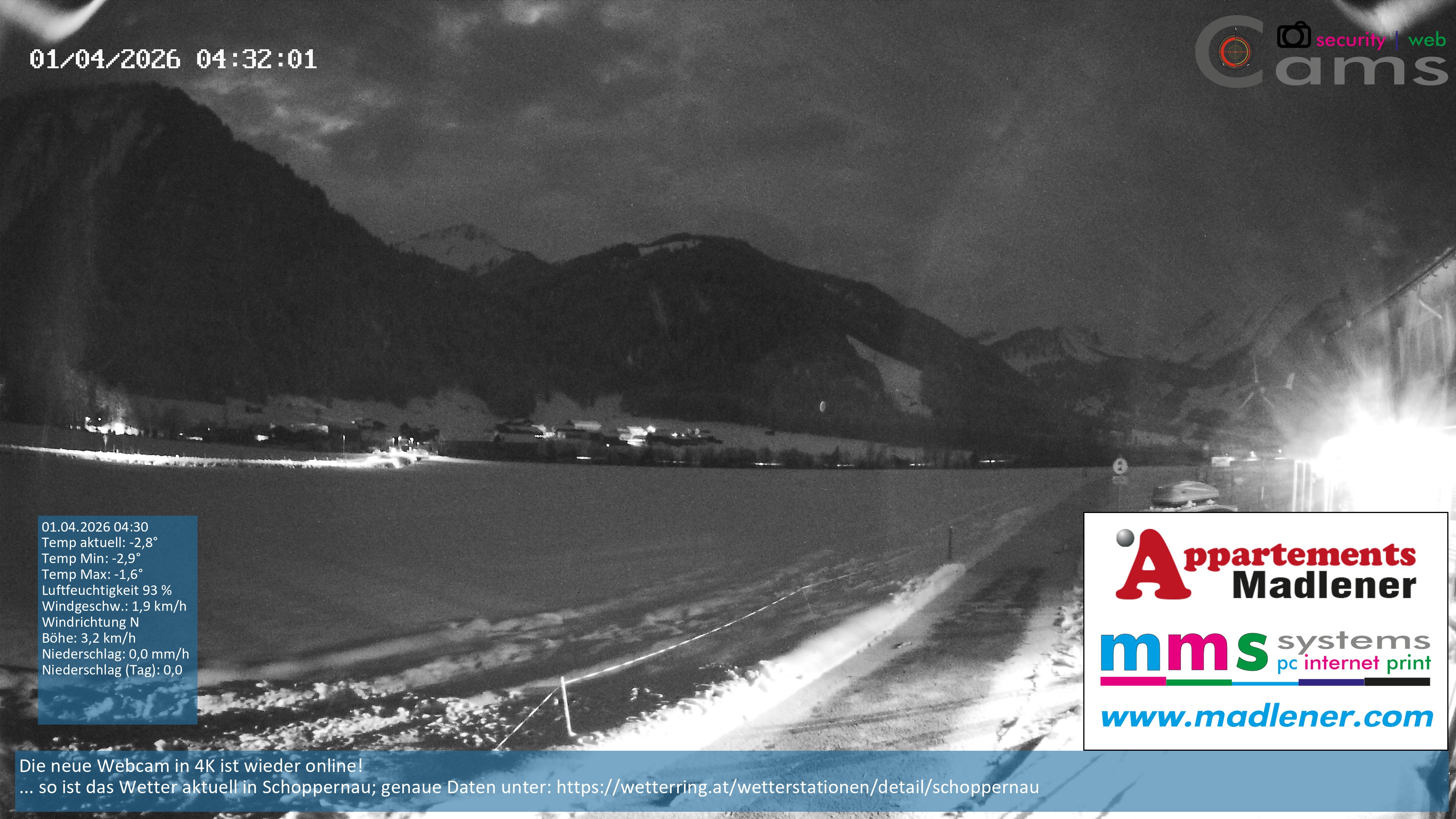 Archiv Foto Webcam Schoppernau Unterdorf im Bregenzerwald