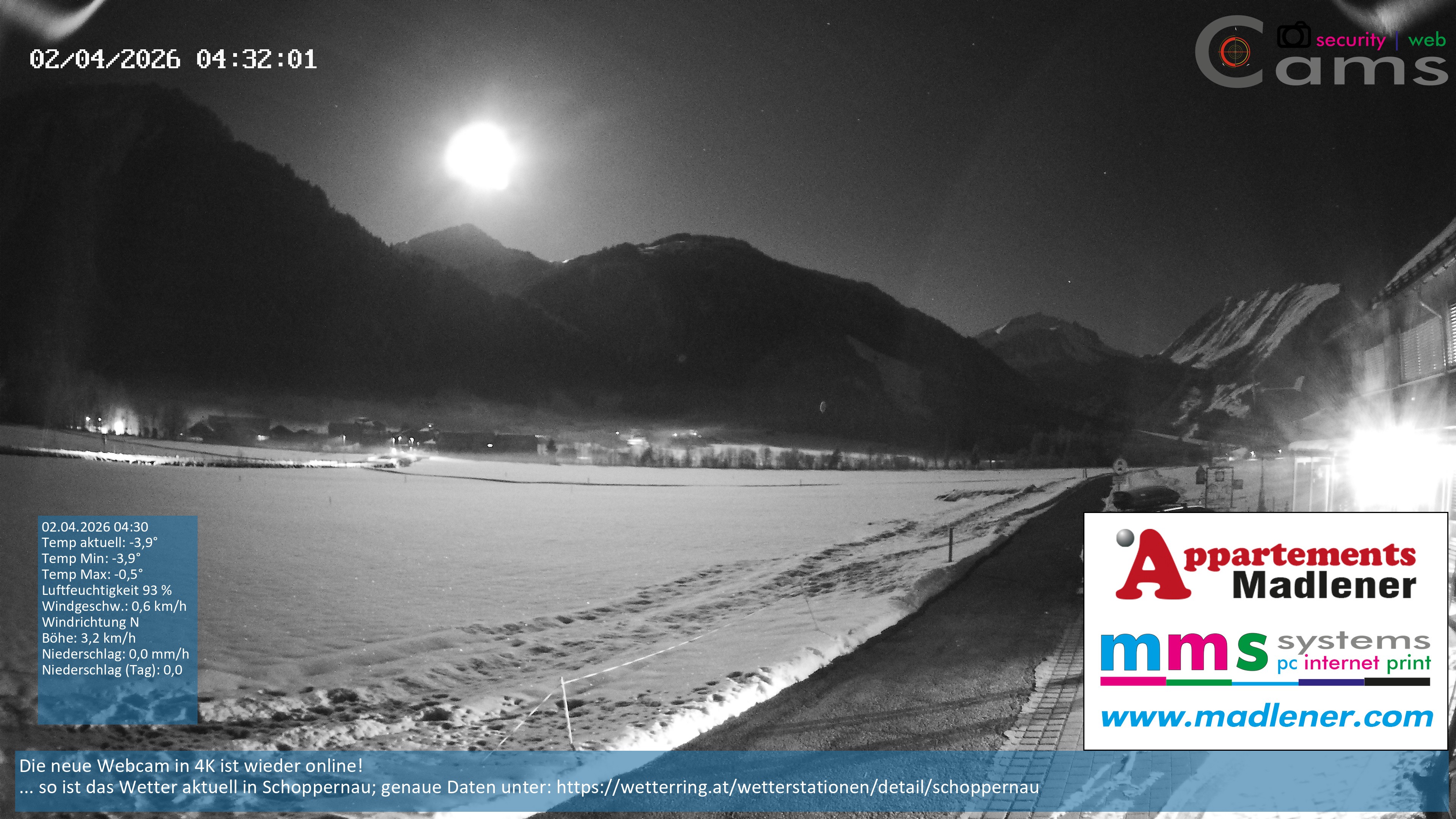 Archiv Foto Webcam Schoppernau Unterdorf im Bregenzerwald