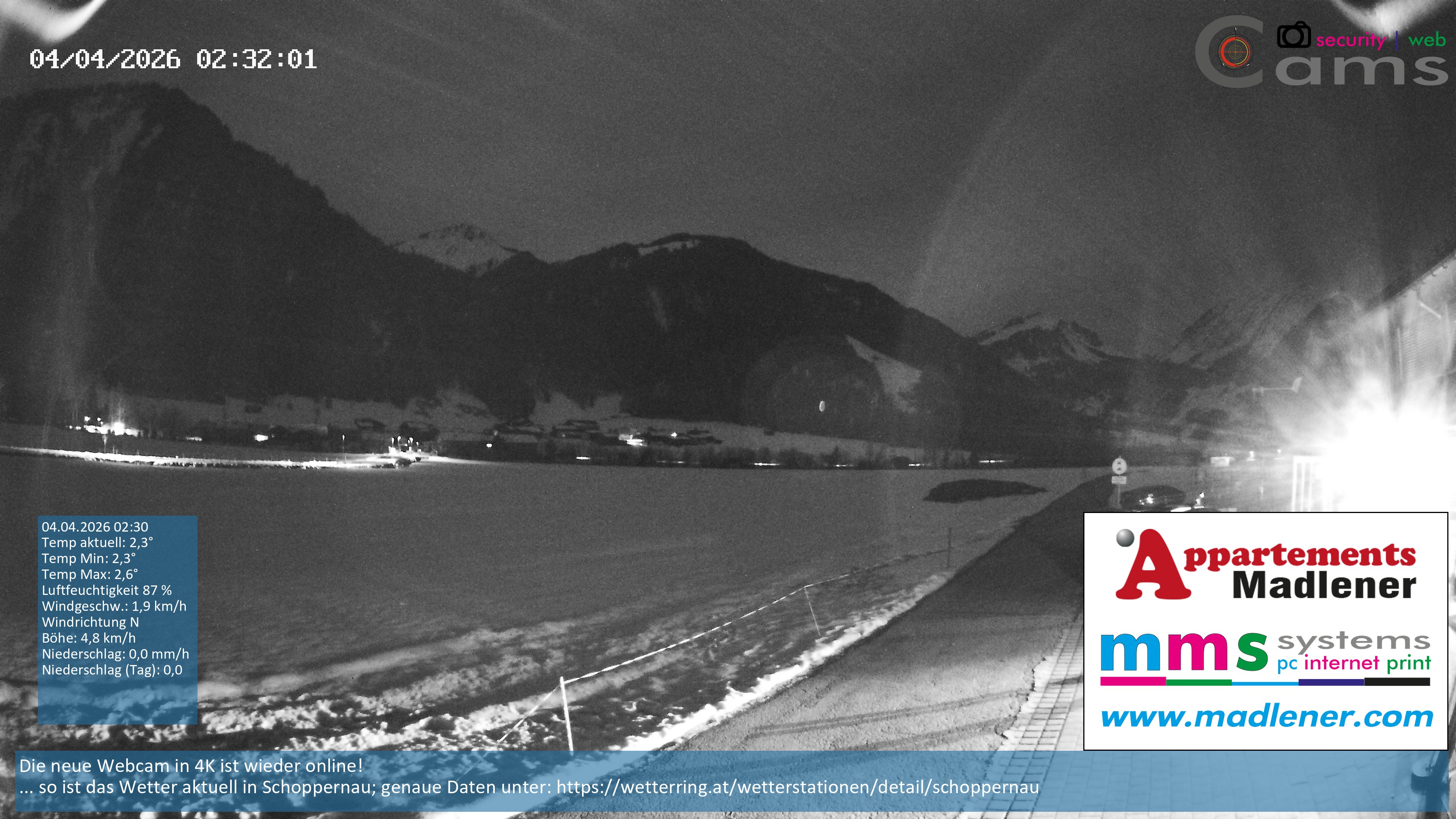 Archiv Foto Webcam Schoppernau Unterdorf im Bregenzerwald