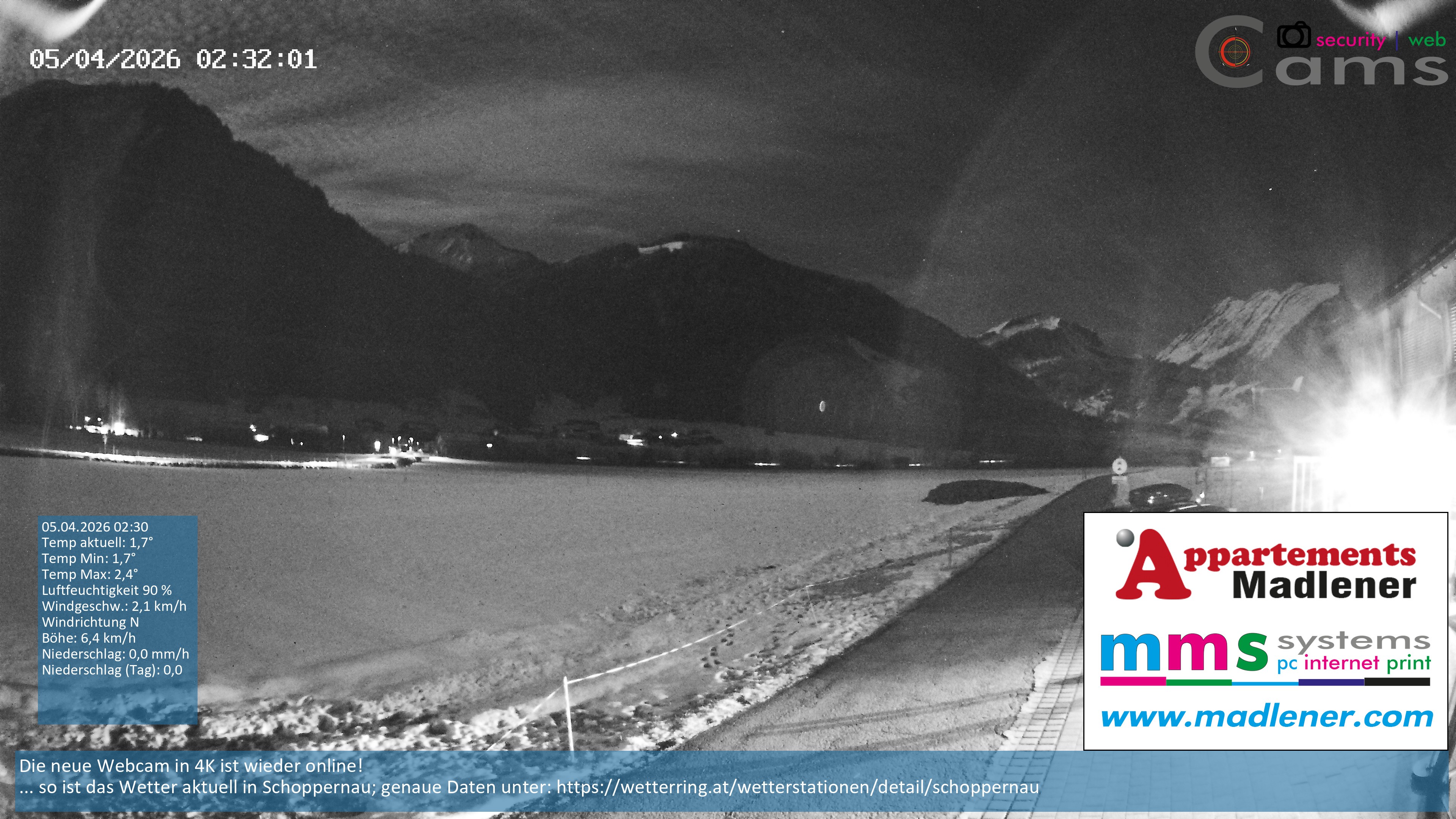 Archiv Foto Webcam Schoppernau Unterdorf im Bregenzerwald