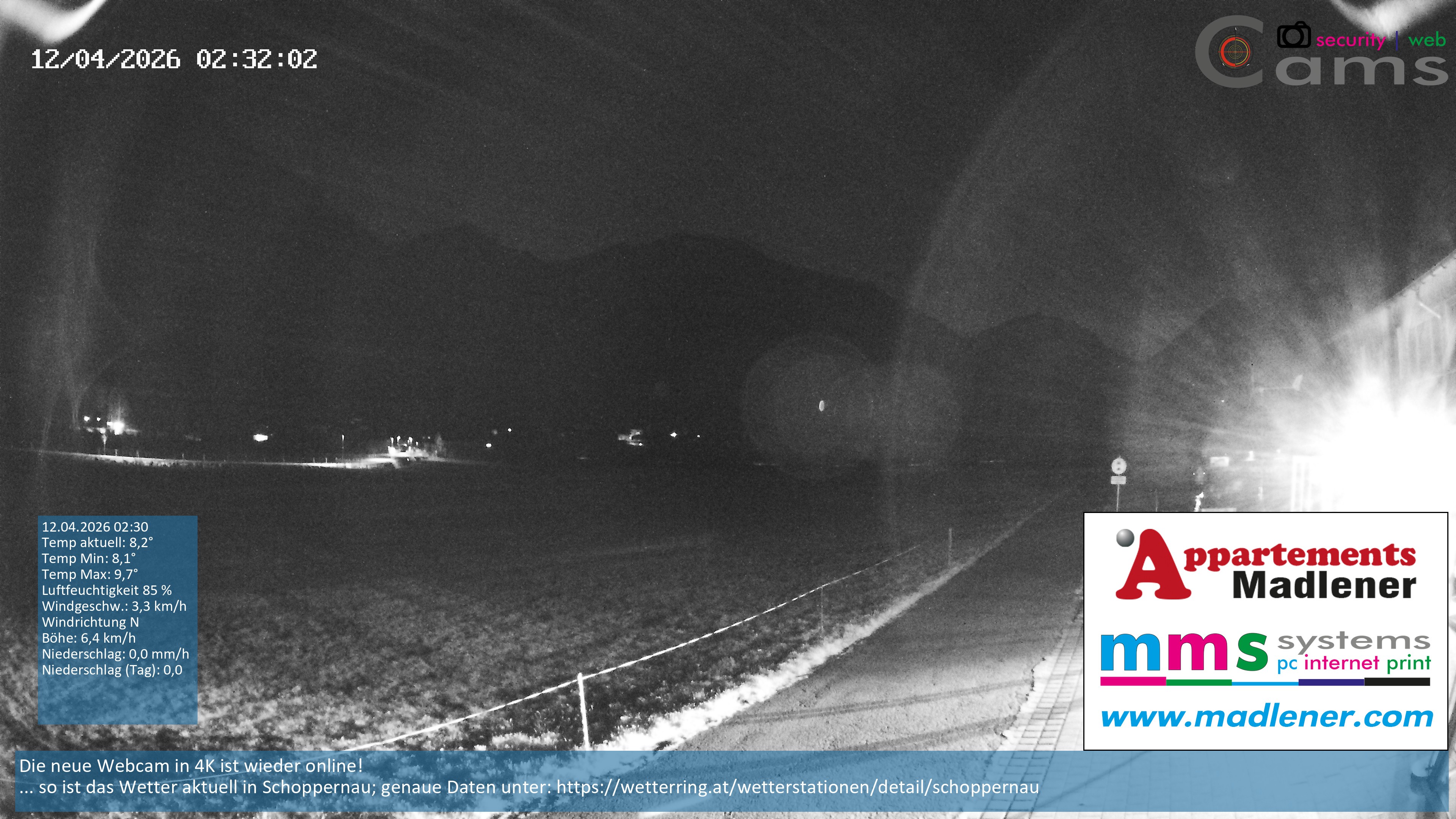 Archiv Foto Webcam Schoppernau Unterdorf im Bregenzerwald