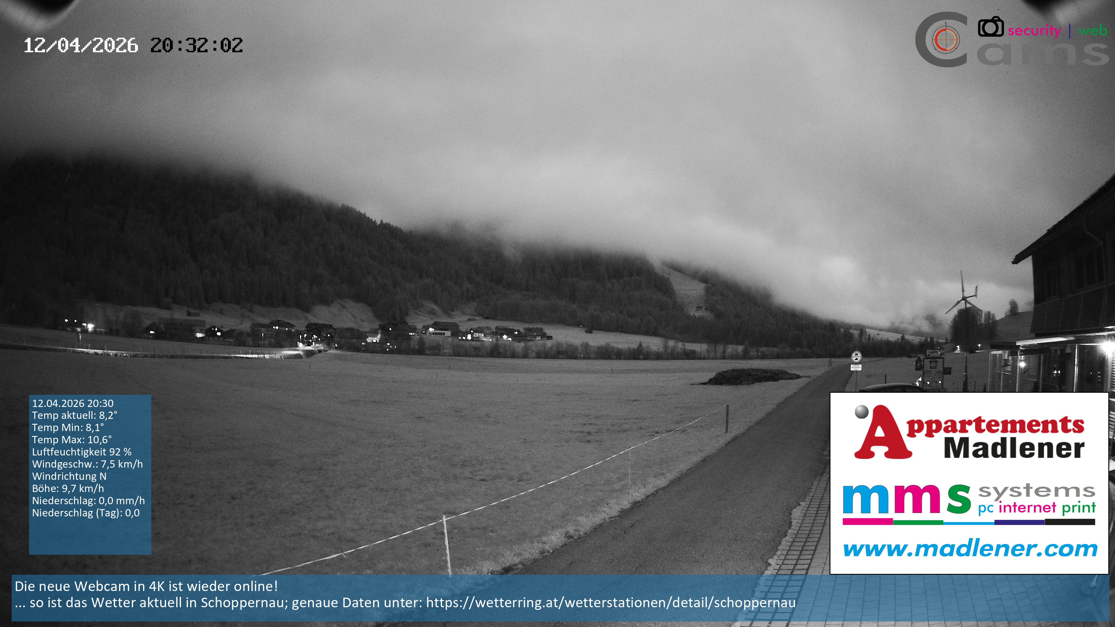 Archiv Foto Webcam Schoppernau Unterdorf im Bregenzerwald