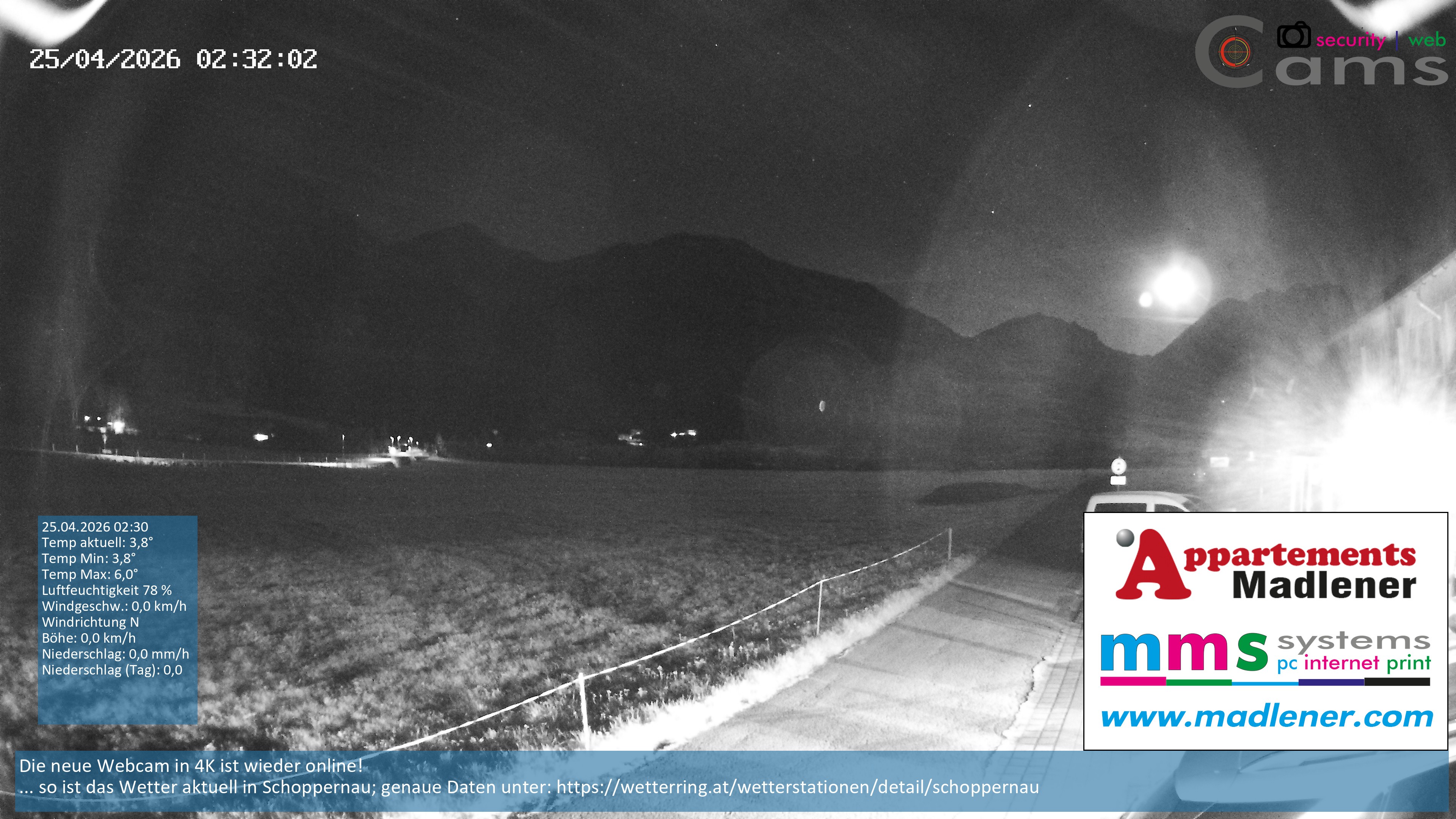 Archived image Webcam Schoppernau lower valley in the Bregenzerwald
