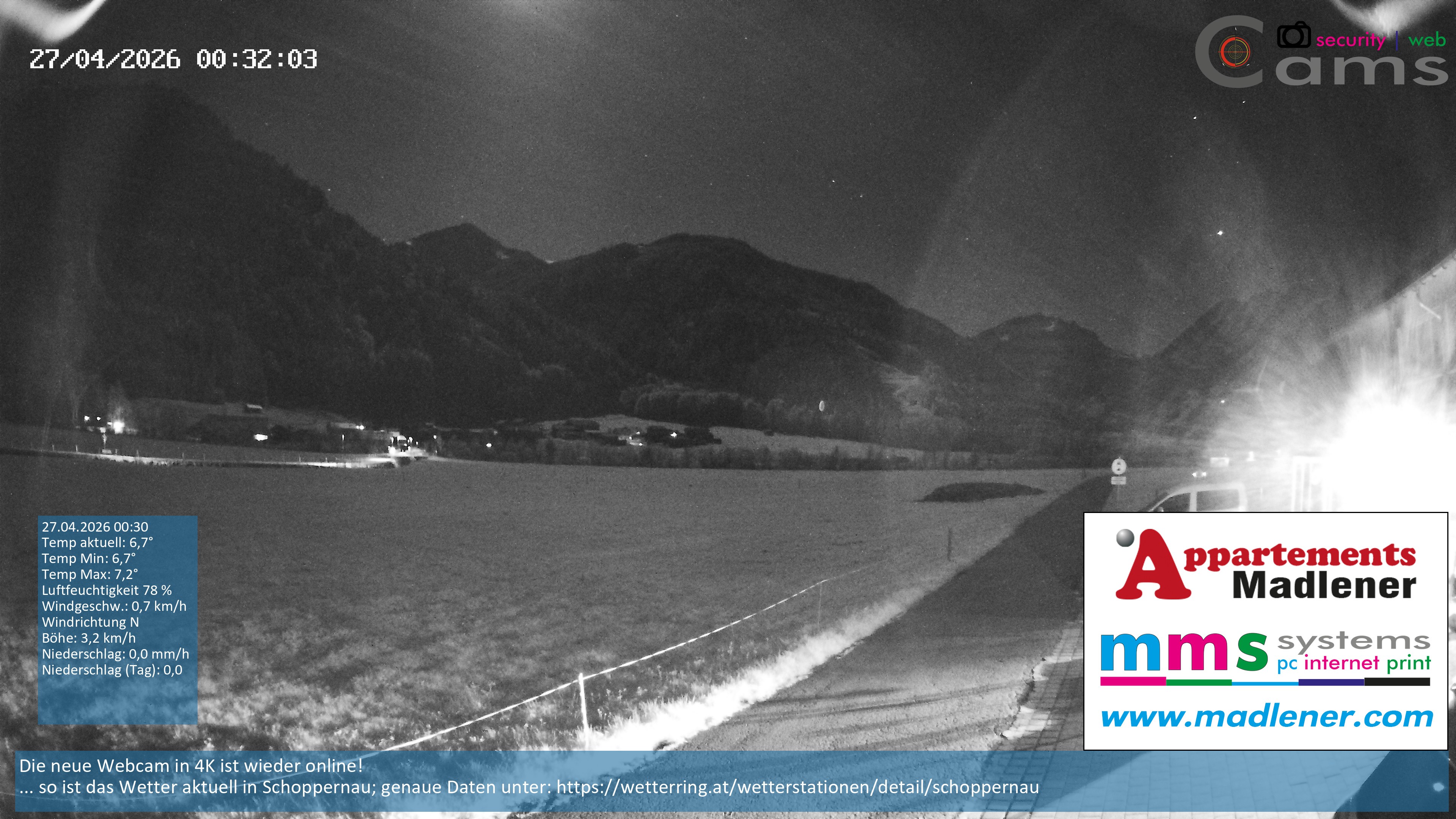 Archiv Foto Webcam Schoppernau Unterdorf im Bregenzerwald