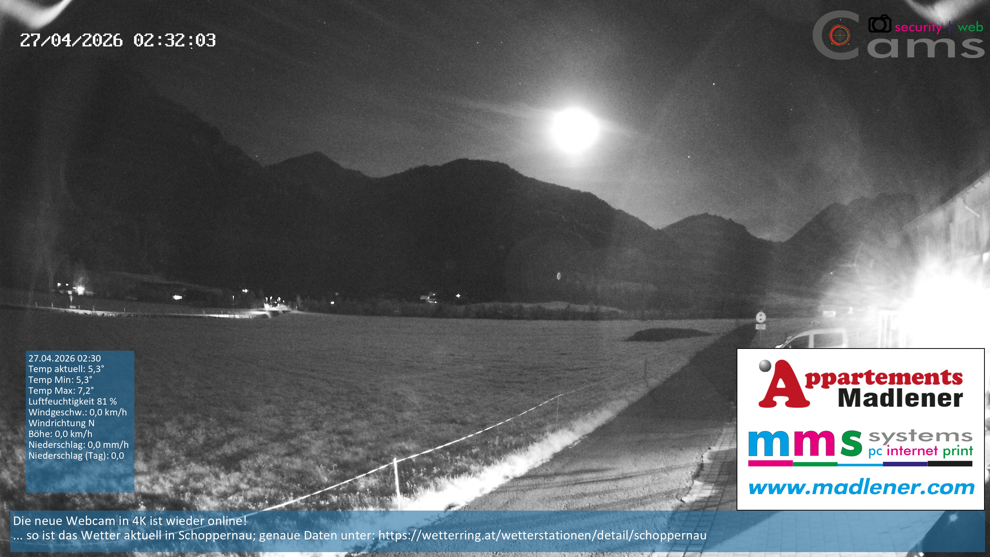 Archiv Foto Webcam Schoppernau Unterdorf im Bregenzerwald