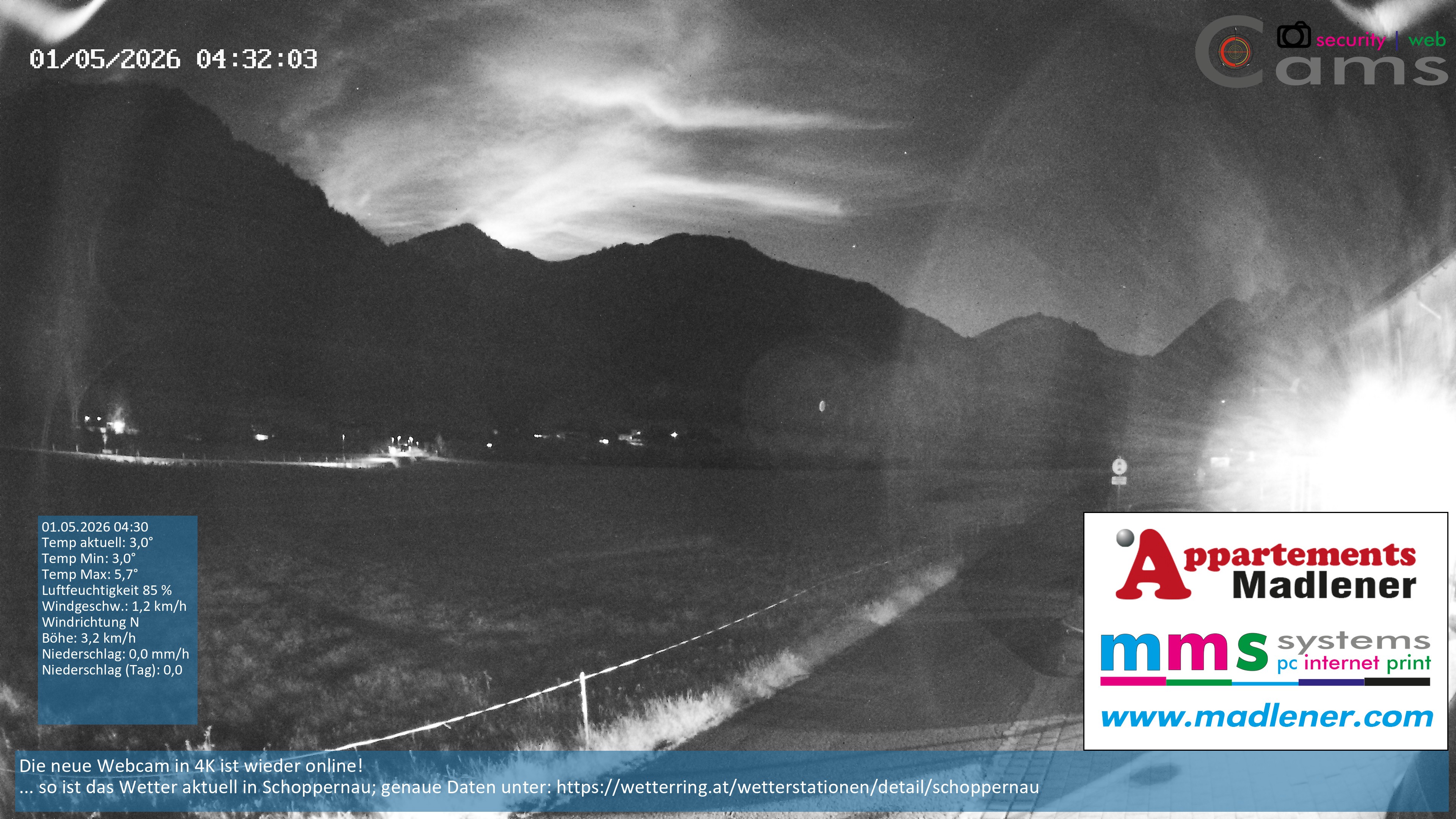 Archiv Foto Webcam Schoppernau Unterdorf im Bregenzerwald