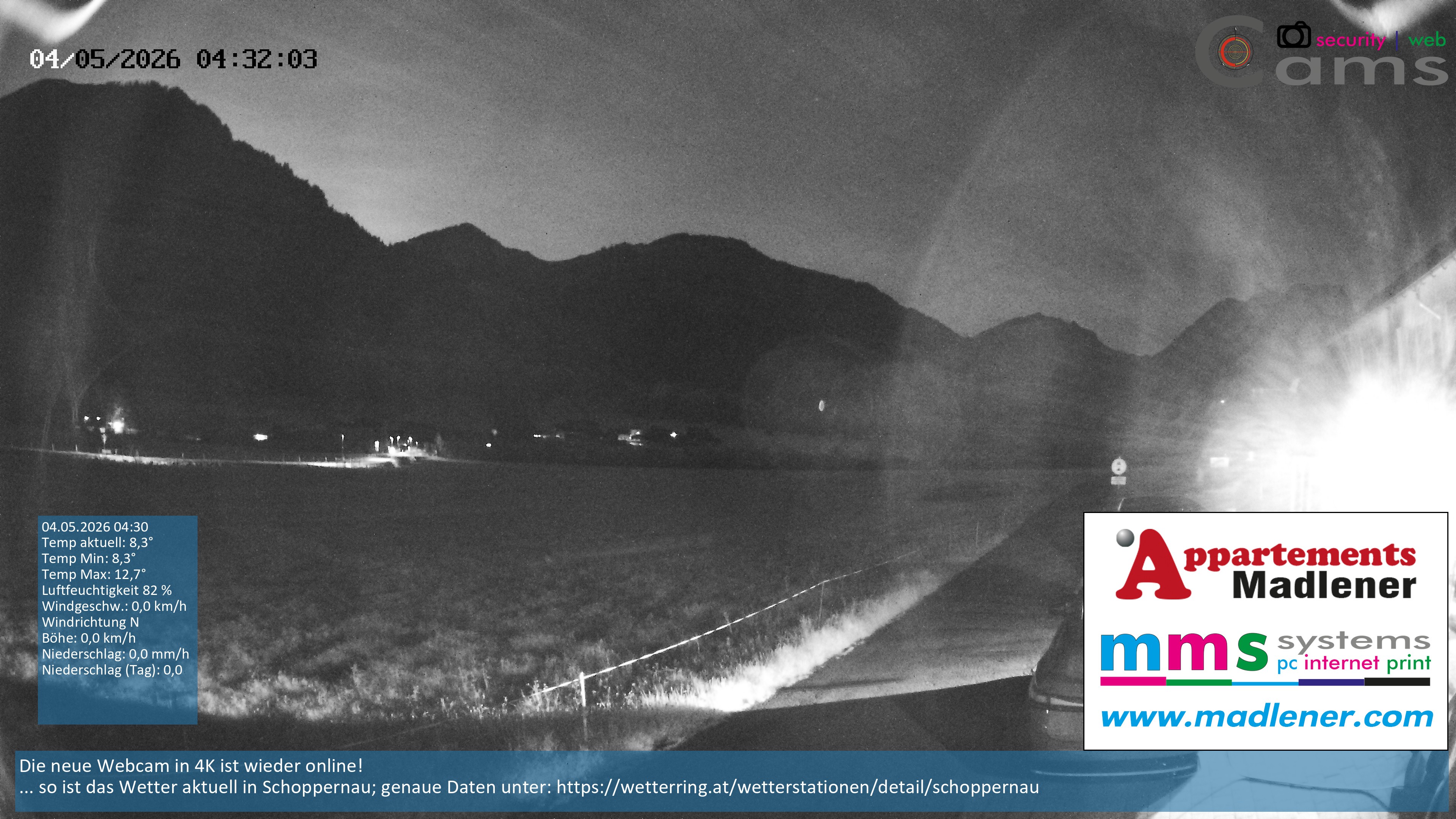 Archiv Foto Webcam Schoppernau Unterdorf im Bregenzerwald