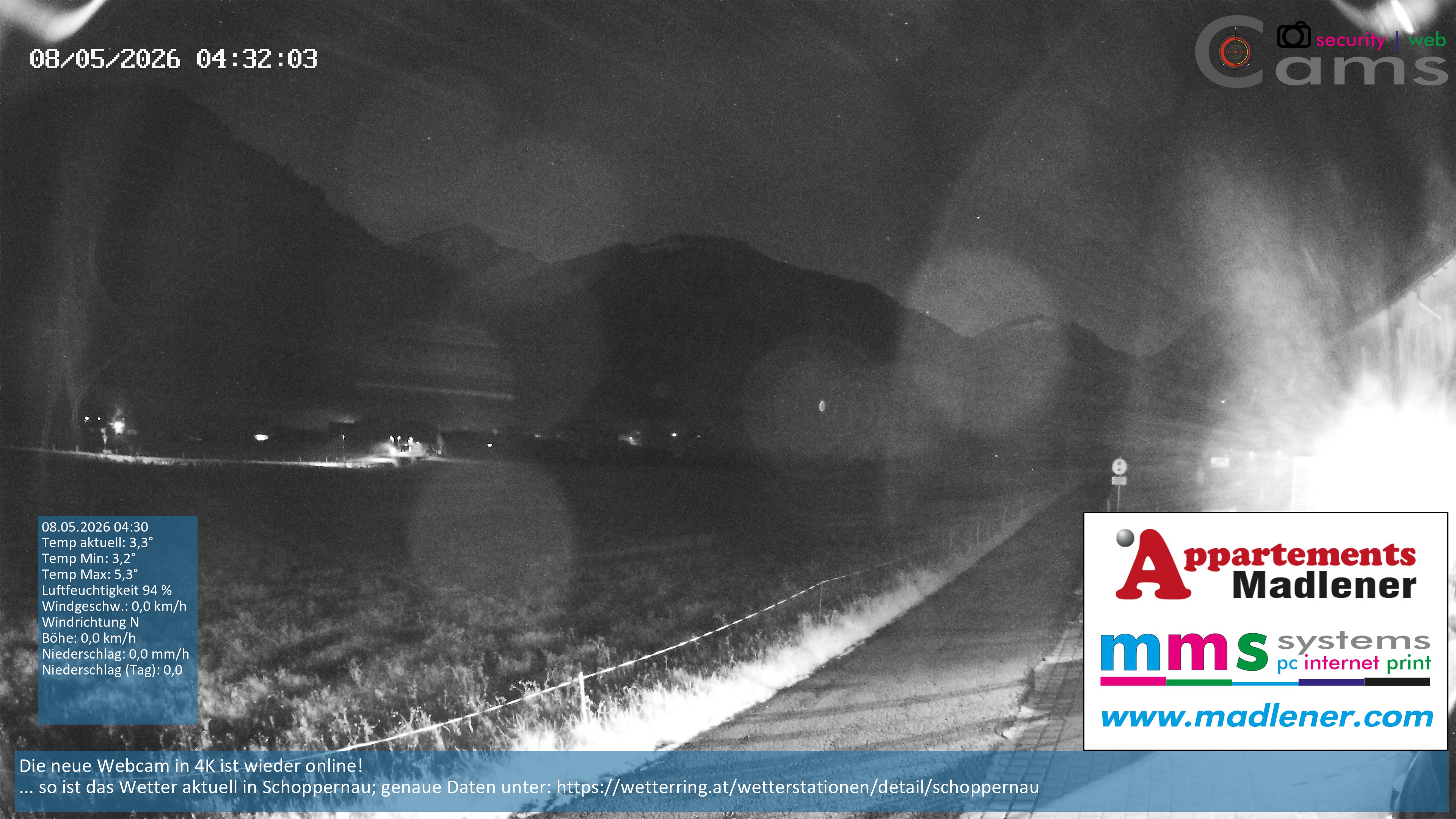 Archiv Foto Webcam Schoppernau Unterdorf im Bregenzerwald