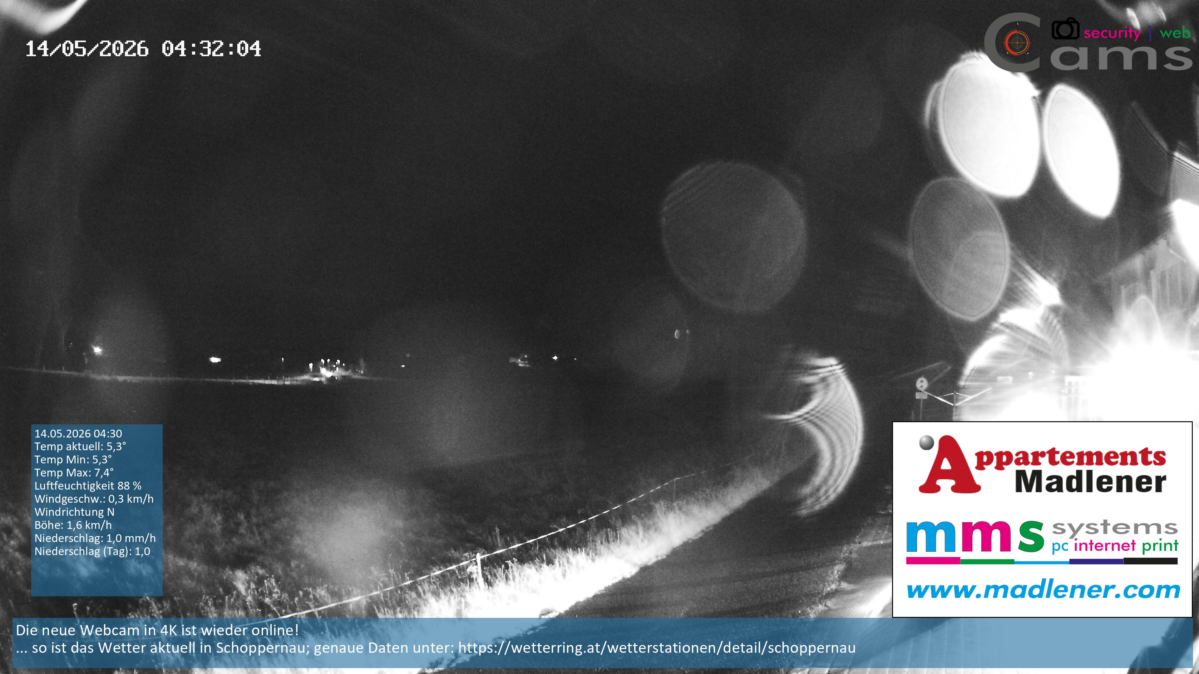Archived image Webcam Schoppernau lower valley in the Bregenzerwald